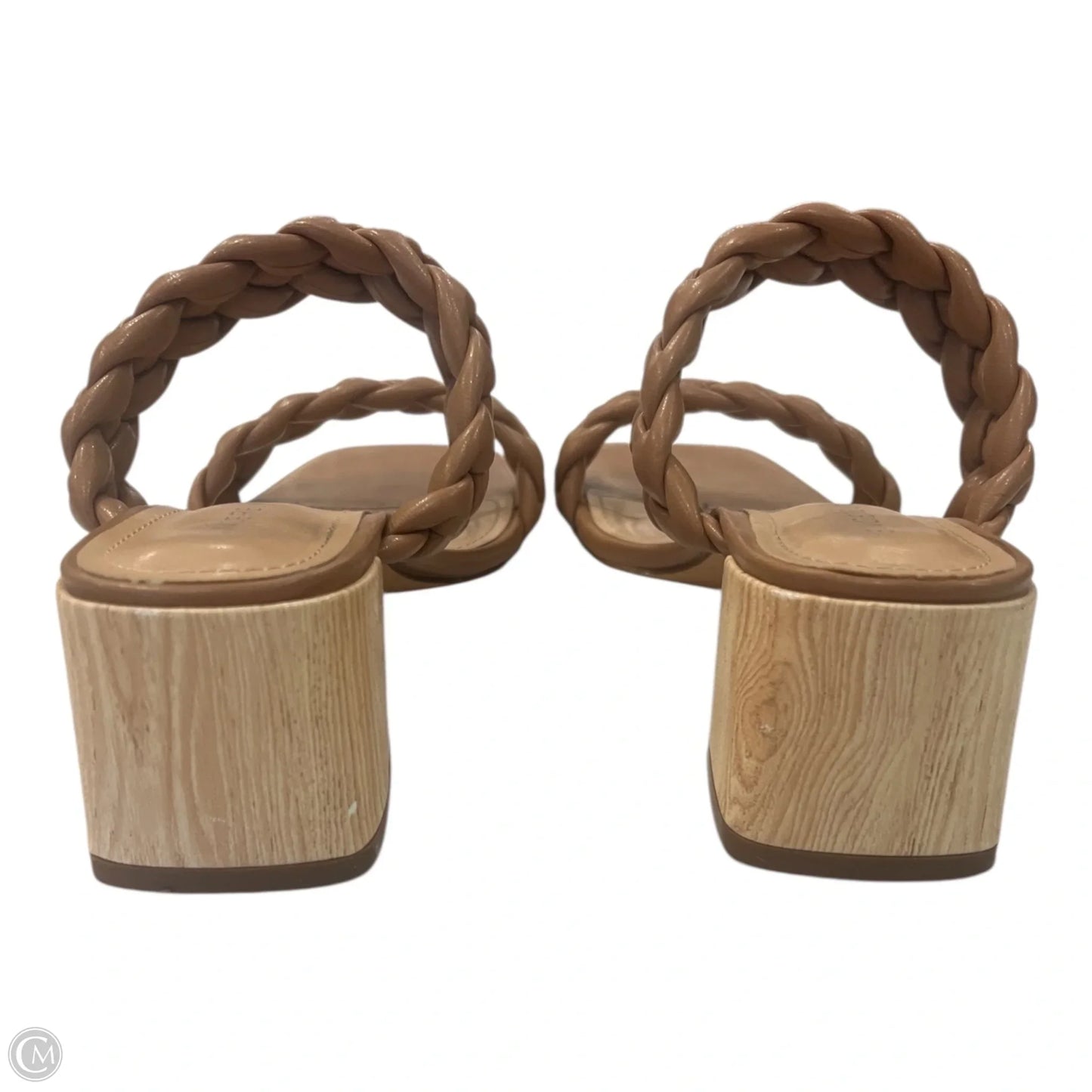 Sandals Heels Block By Sincerely Jules In Beige, Size: 8