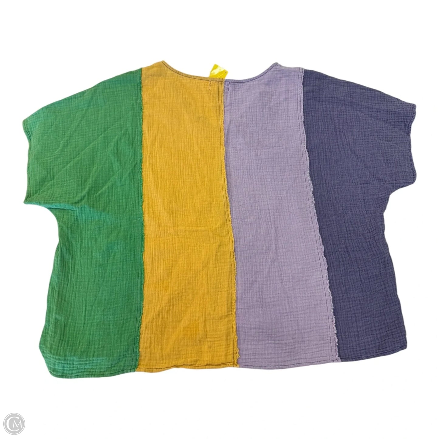 Top 3/4 Sleeve By Casablanca In Striped Pattern, Size: Xl