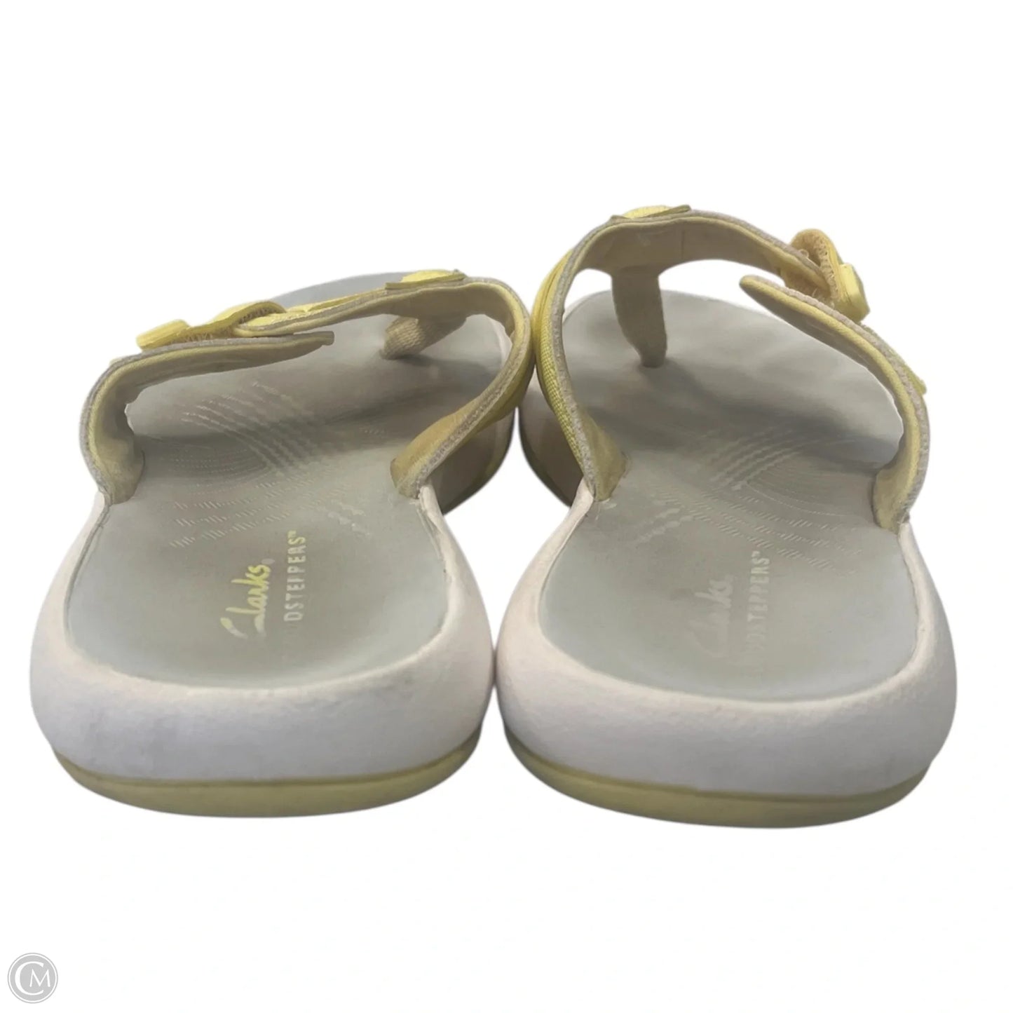 Sandals Flip Flops By Clarks In Yellow, Size: 6