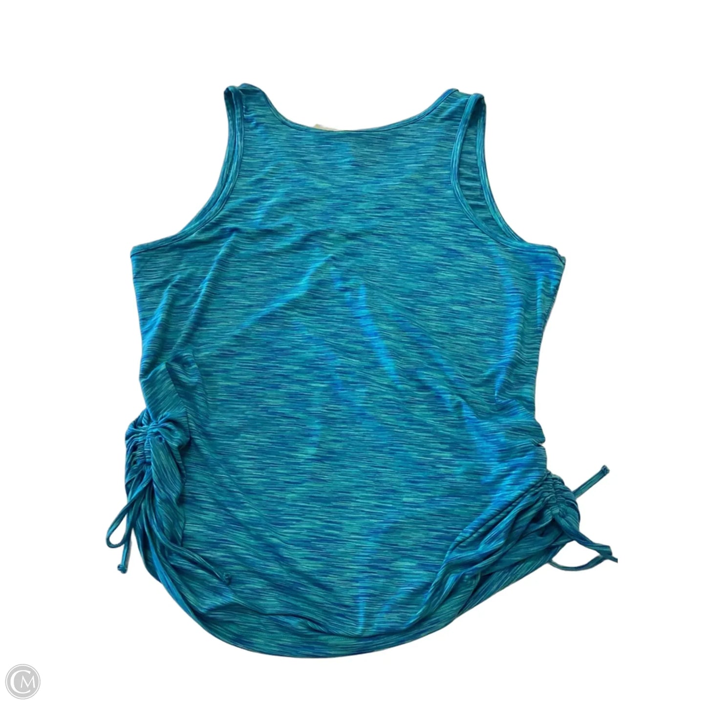 Athletic Tank Top By Reel Legends In Blue & Green, Size: Xl