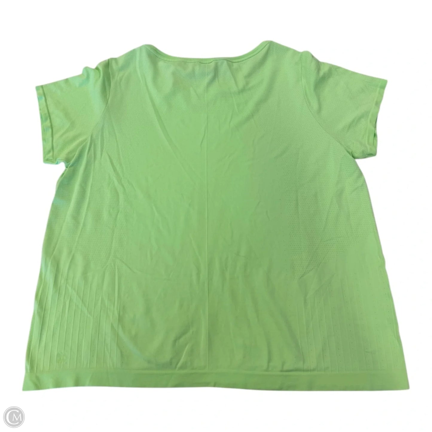 Athletic Top Short Sleeve By All In Motion In Green, Size: 1x
