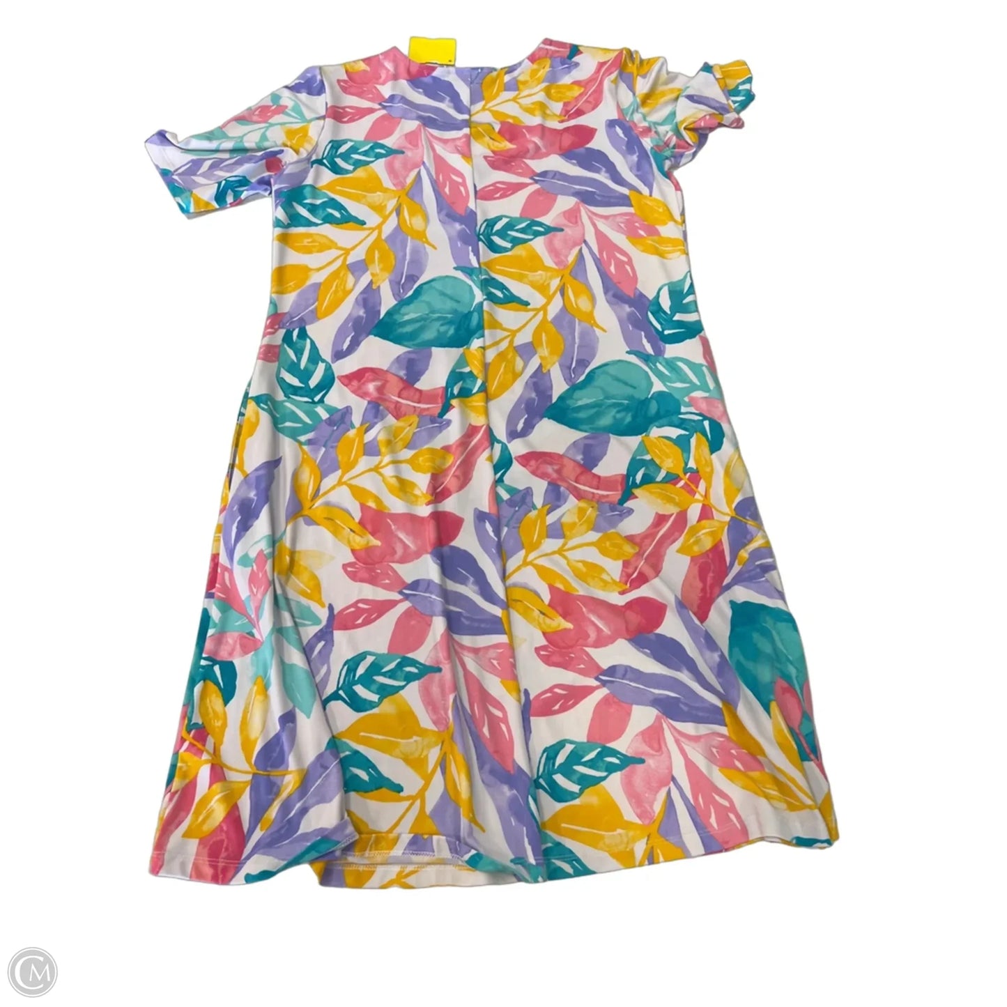 Dress Casual Midi By Susan Graver In Tropical Print, Size: M