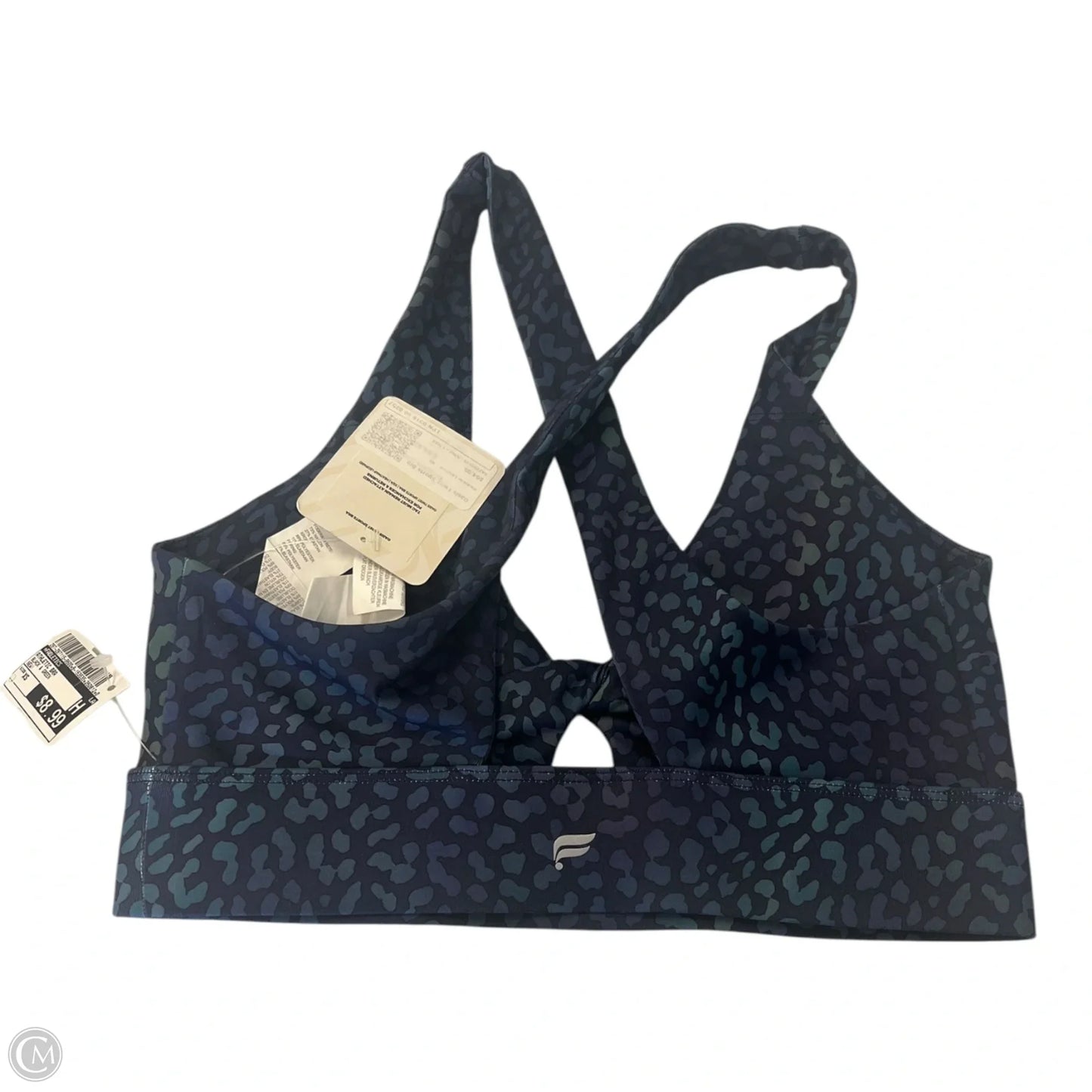 Athletic Bra By Fabletics In Black & Green, Size: Xs