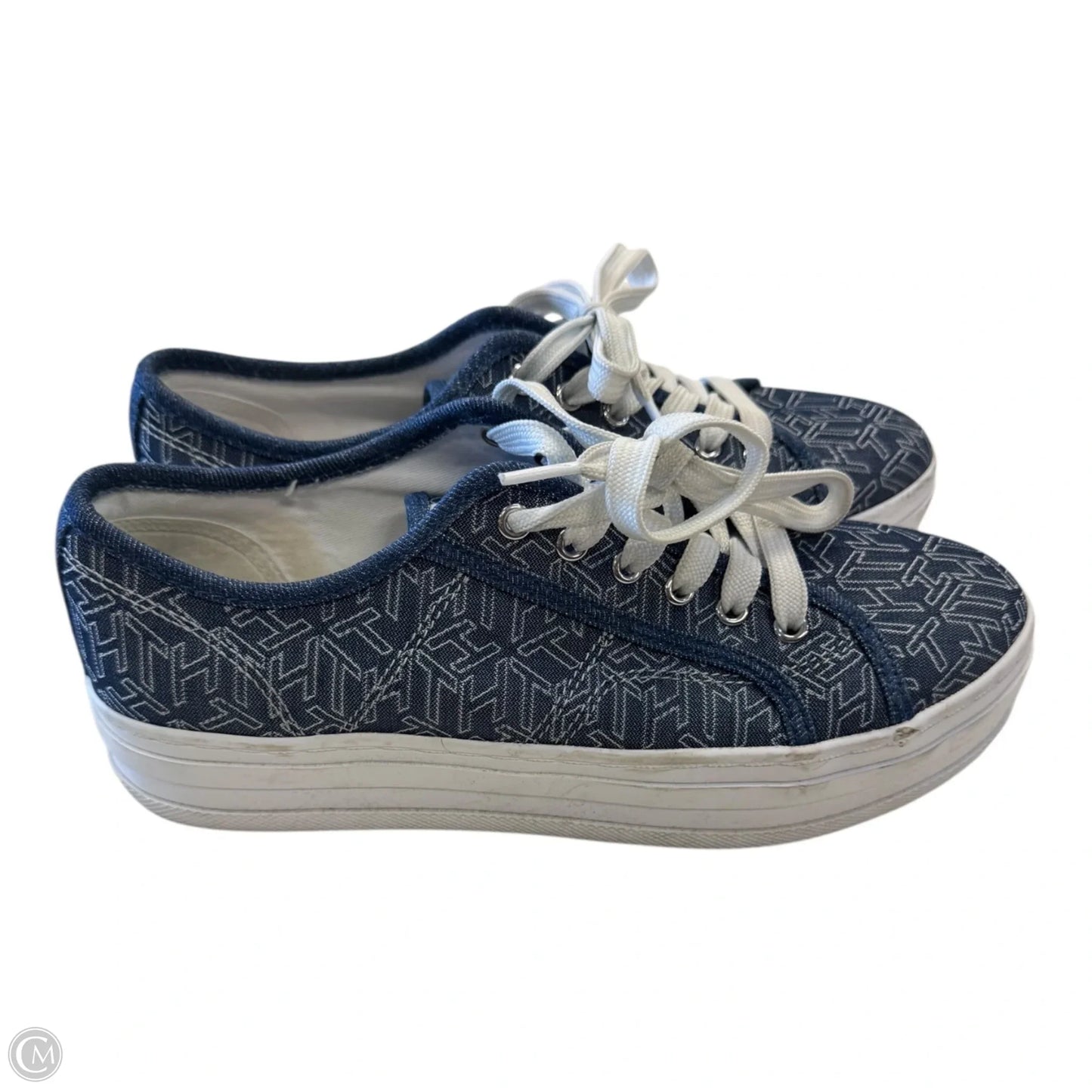 Shoes Sneakers By Tommy Hilfiger In Blue & White, Size: 7.5
