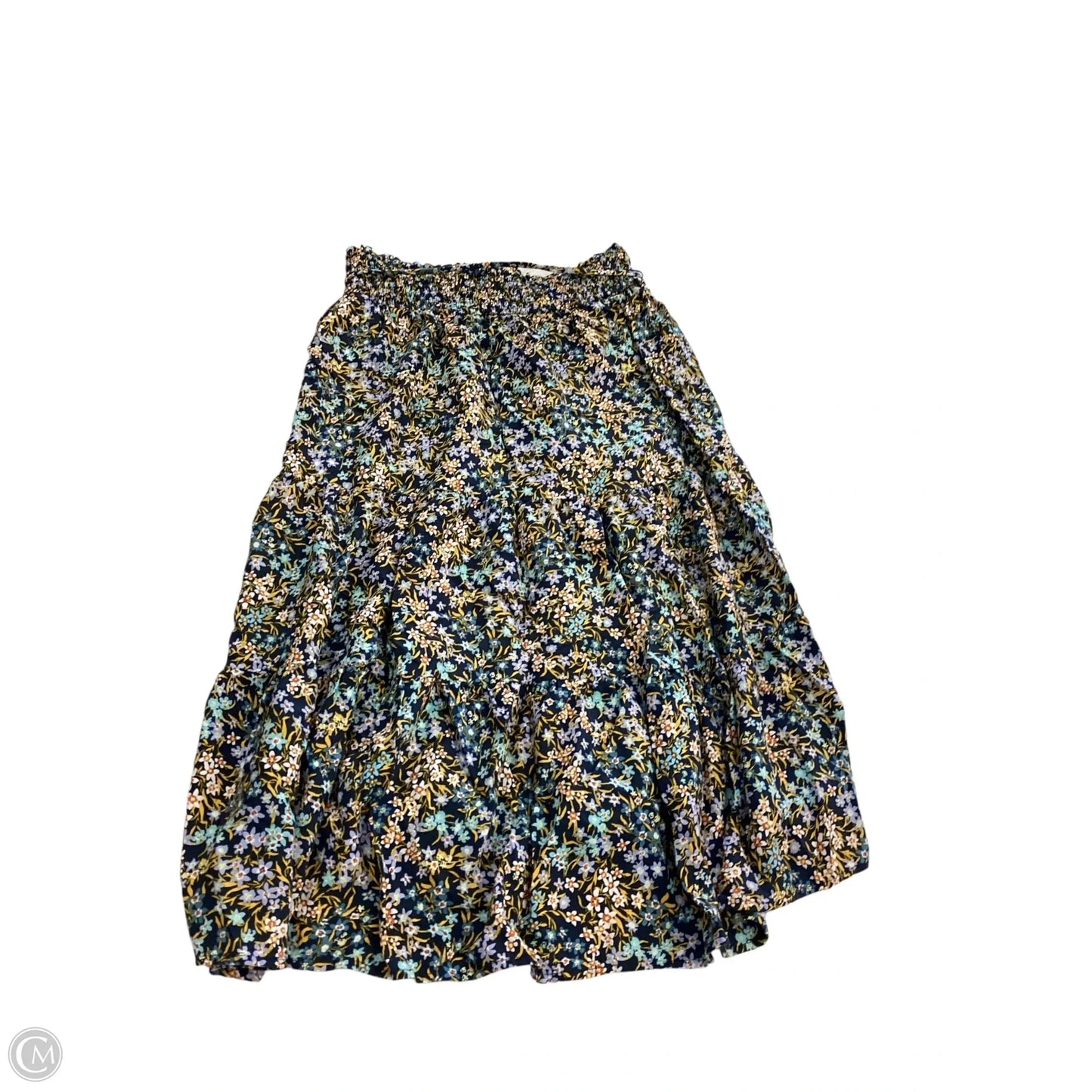 Skirt Midi By Clothes Mentor In Floral Print, Size: L