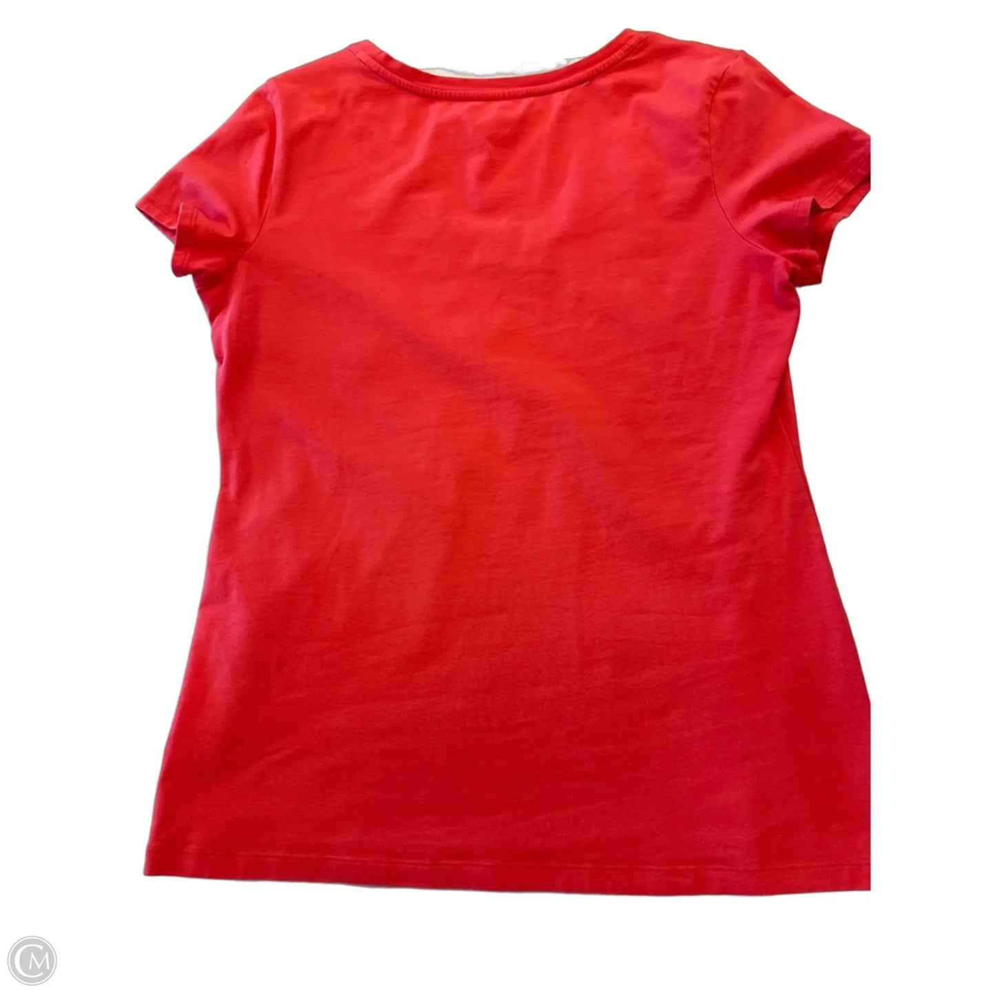 Top Short Sleeve Basic By Banana Republic In Pink, Size: M