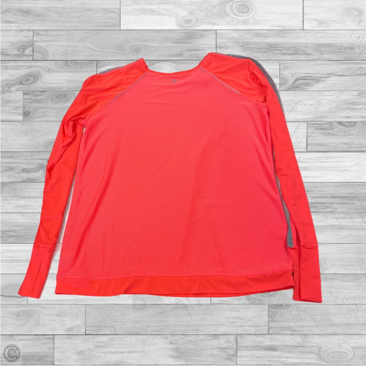 Athletic Top Long Sleeve Crewneck By Athleta In Orange, Size: M