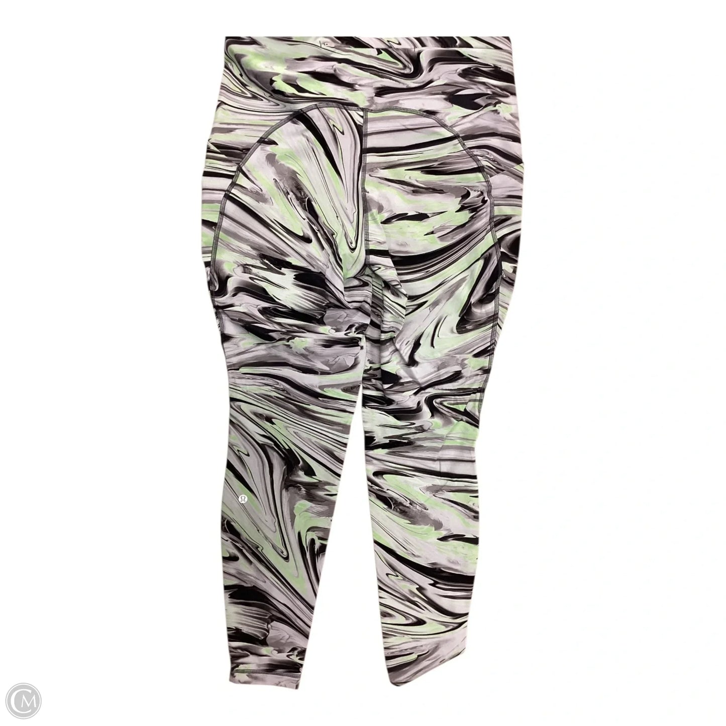 Athletic Leggings By Lululemon In Multi-colored, Size: 14