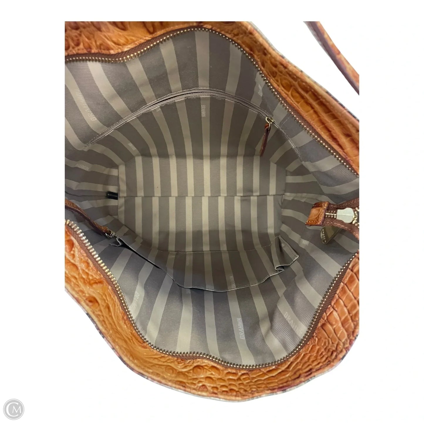 Handbag Designer By Brahmin, Size: Large