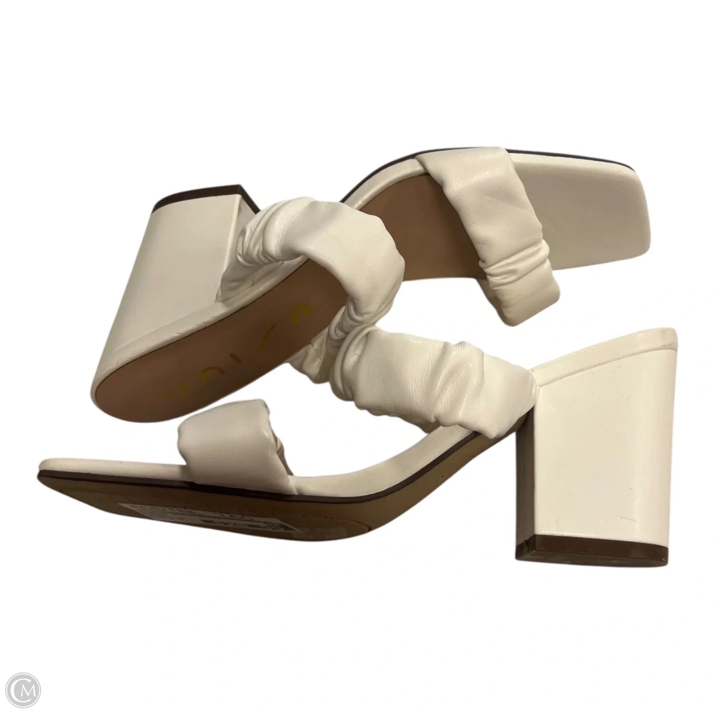 Shoes Heels Block By Unisa In White, Size: 7.5