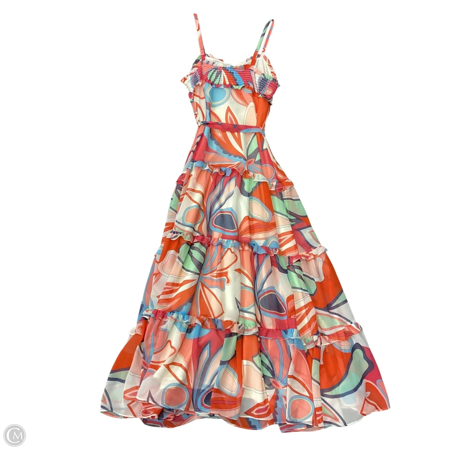 Dress Casual Maxi By Clothes Mentor In Multi-colored, Size: M