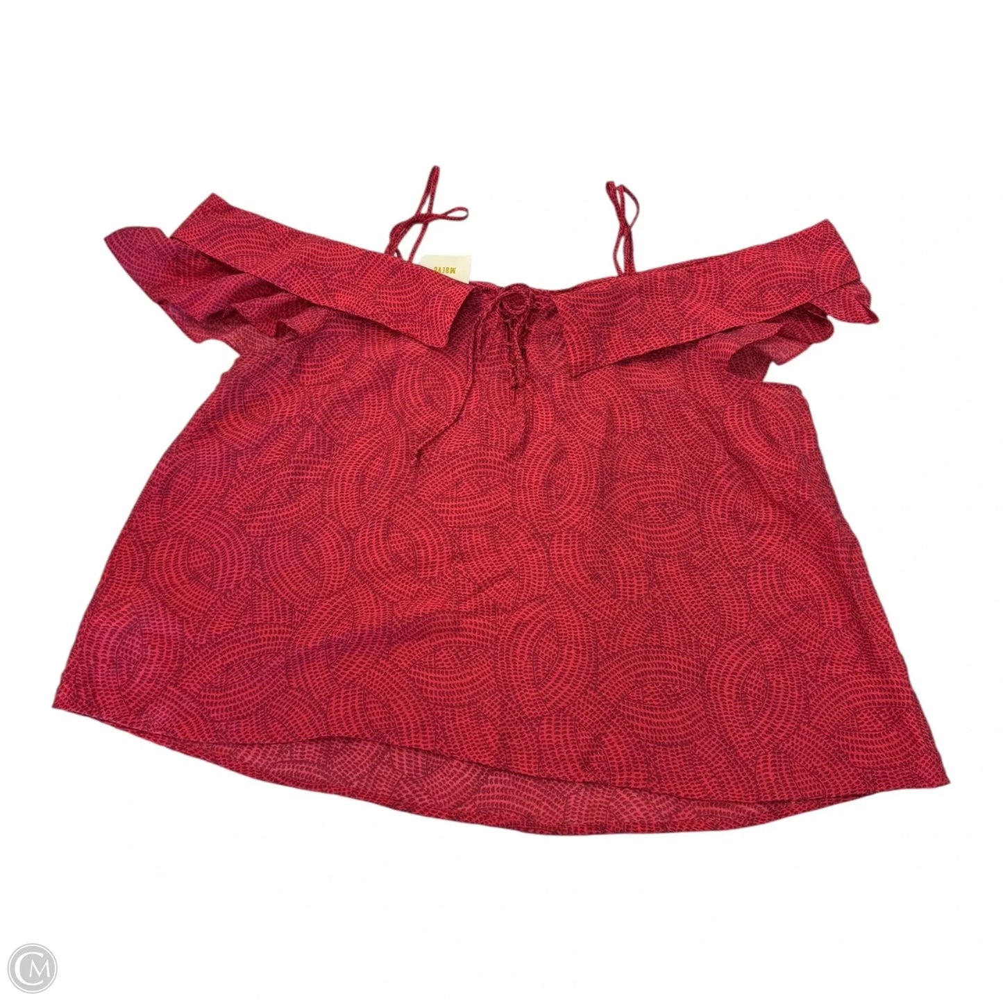 Top Short Sleeve By Maeve In Red, Size: L