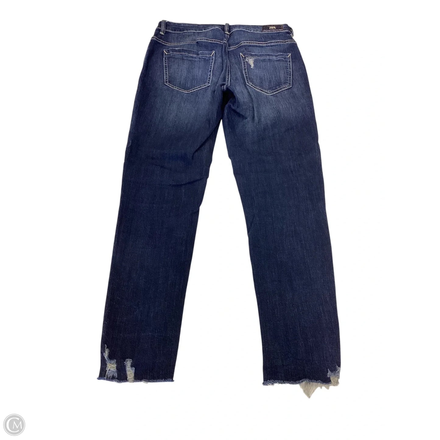 Jeans Skinny By Zara In Blue Denim, Size: 8