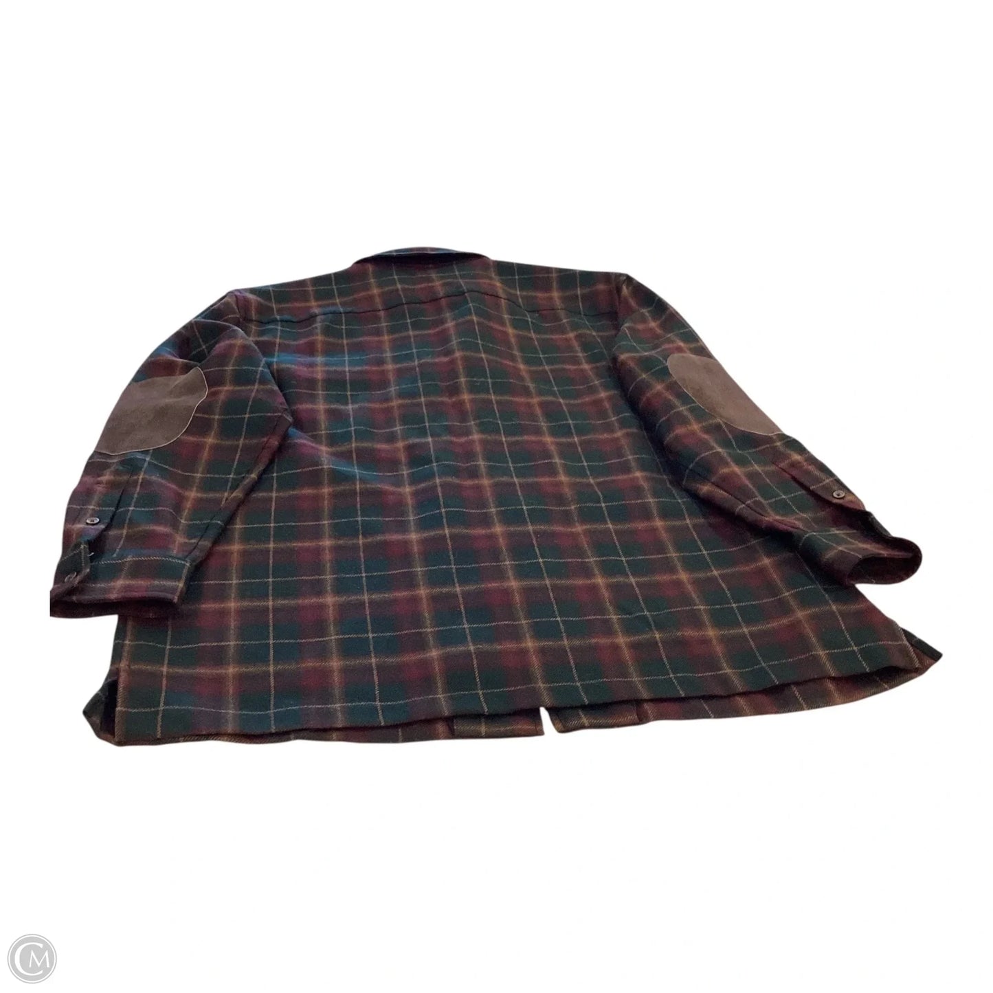 Jacket Shirt By Ralph Lauren In Plaid Pattern, Size: M