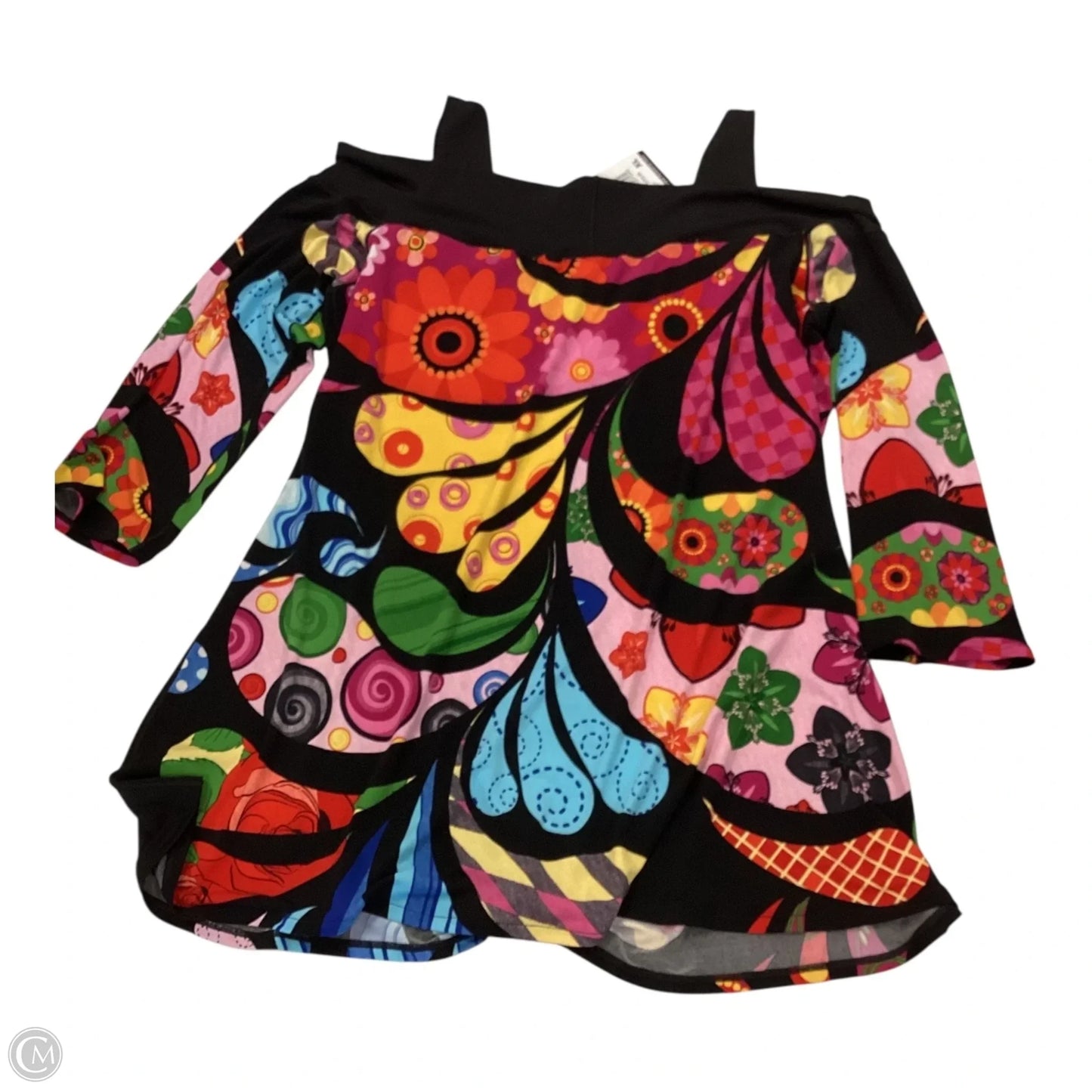 Top 3/4 Sleeve By Cmc In Multi-colored, Size: Xl