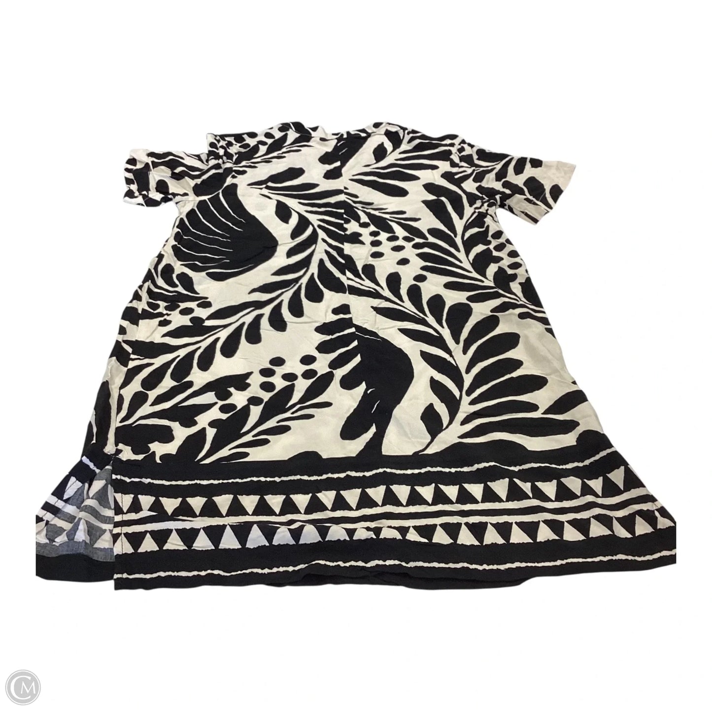 Dress Casual Short By H&m In Black & White, Size: Xxs