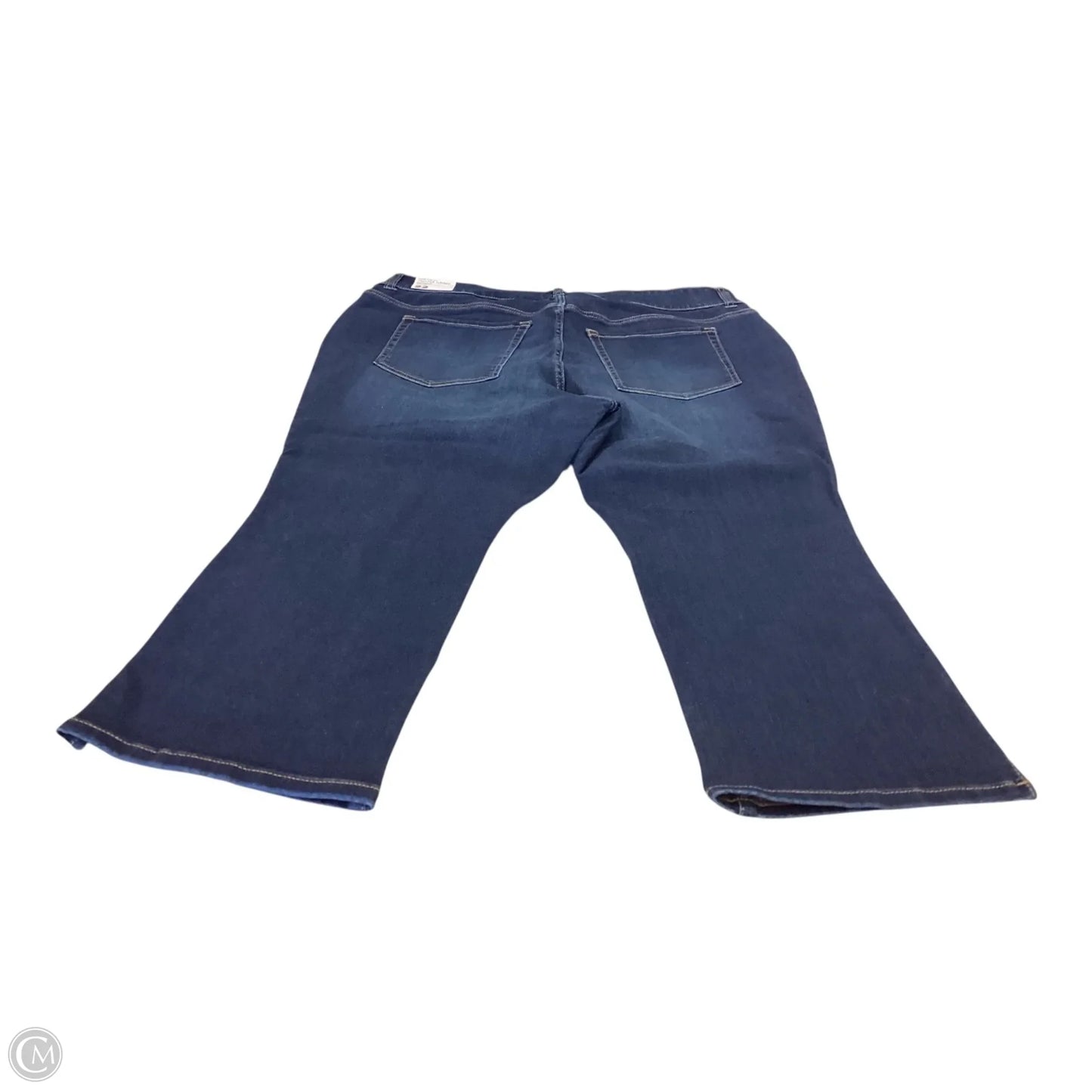 Jeans Cropped By Lane Bryant In Blue Denim, Size: 22