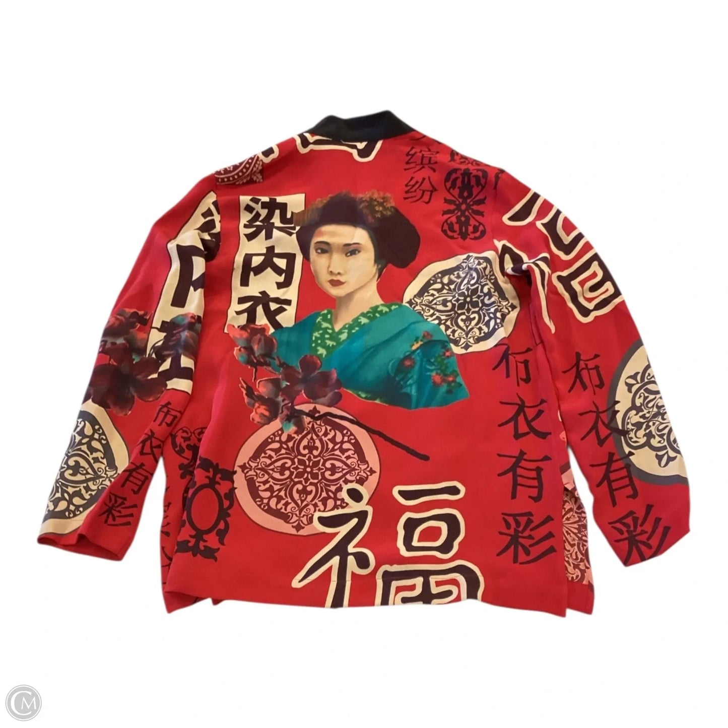 Top Long Sleeve By Chicos In Multi-colored, Size: M