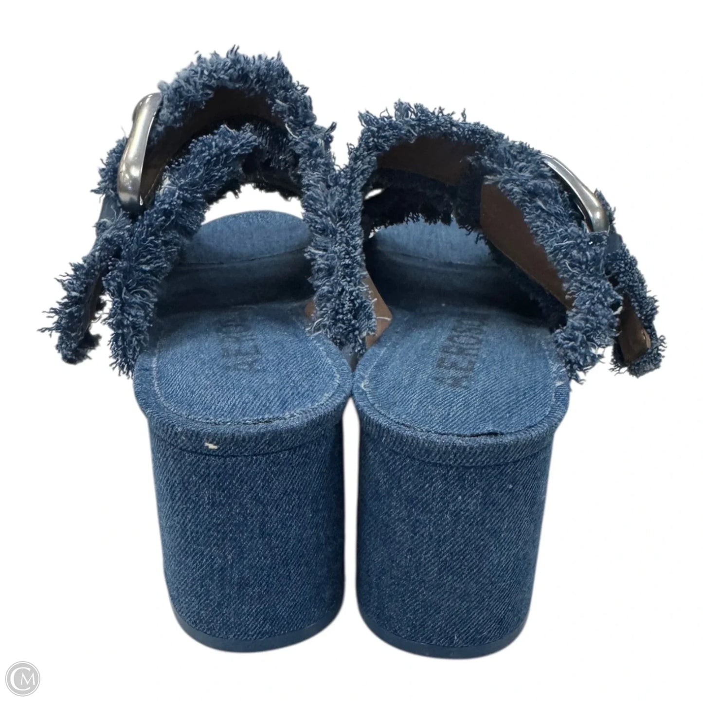 Shoes Heels Block By Aerosoles In Blue Denim, Size: 9.5