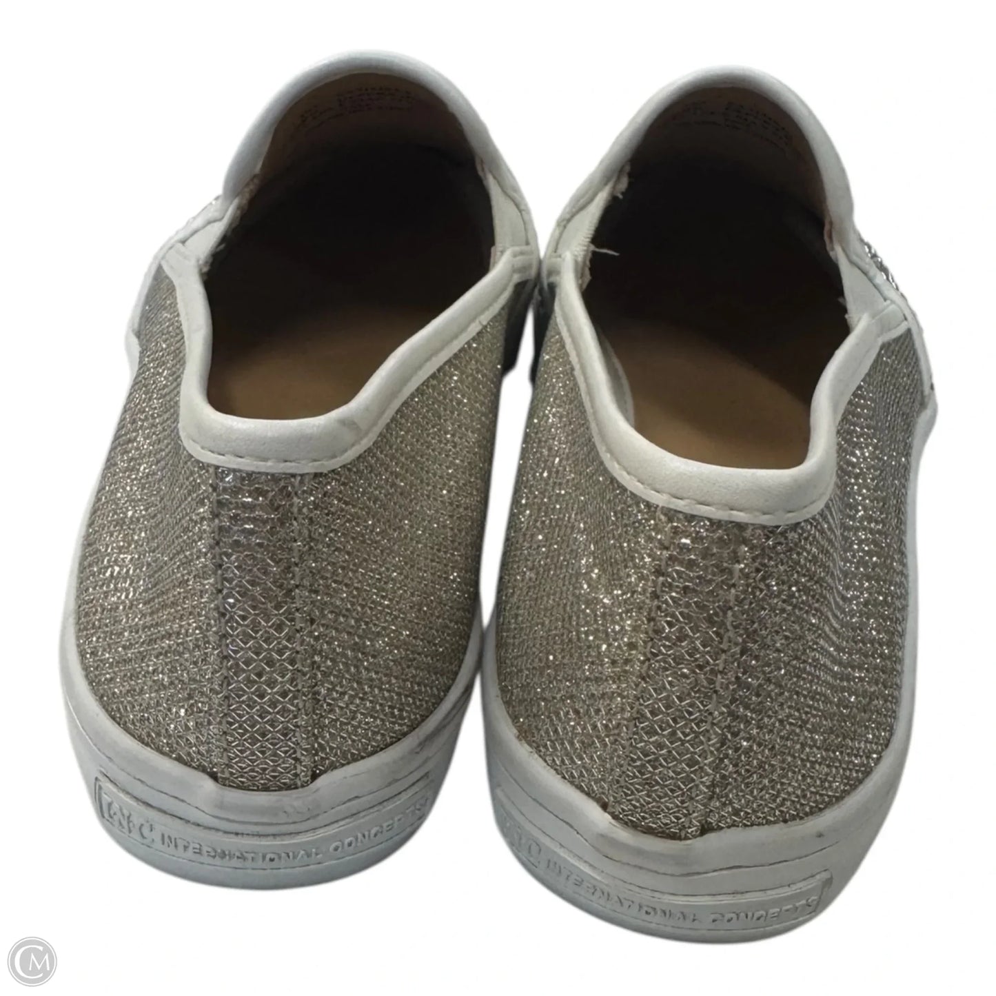Shoes Sneakers By Inc In Silver & White, Size: 7.5