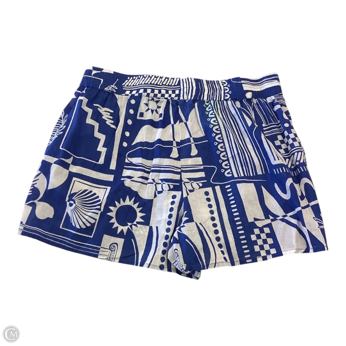 Shorts By Haute Hippie In Blue & White, Size: L