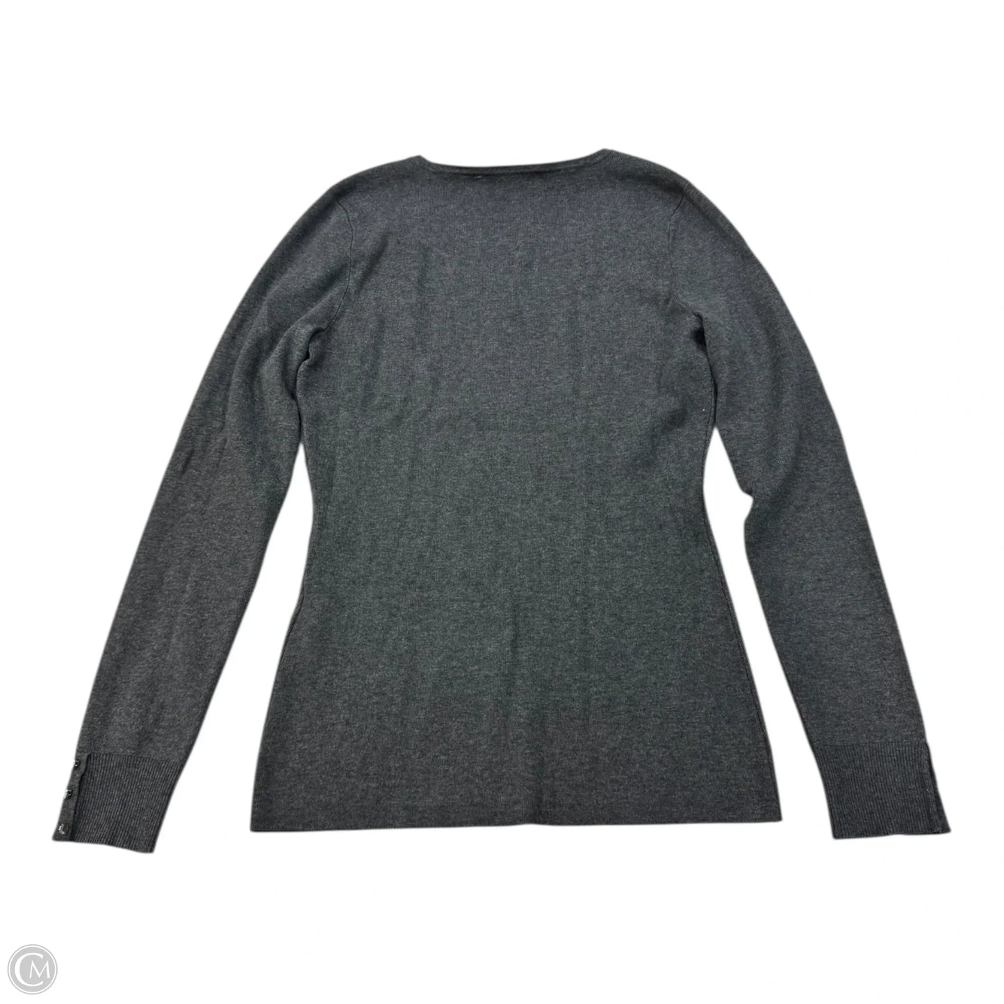 Top Long Sleeve By White House Black Market In Grey, Size: S
