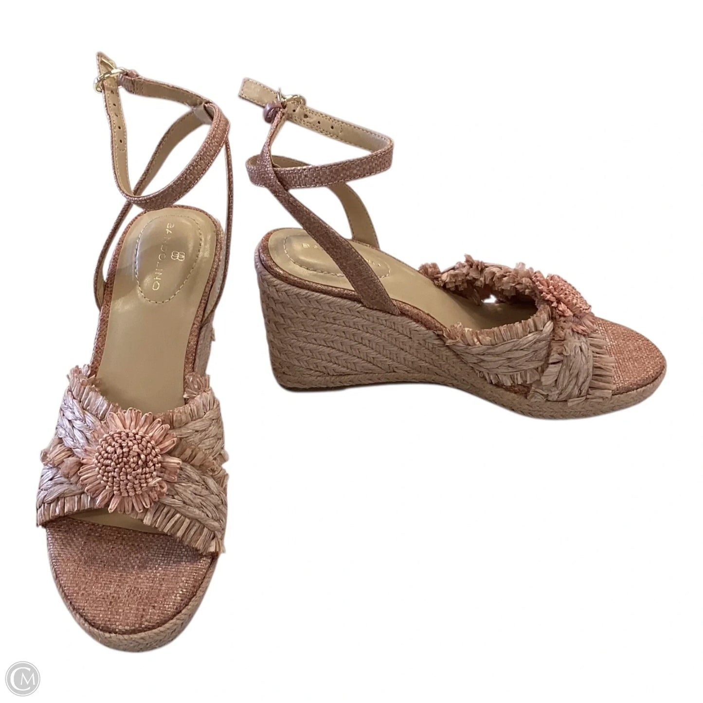 Shoes Heels Wedge By Bandolino In Pink, Size: 7.5
