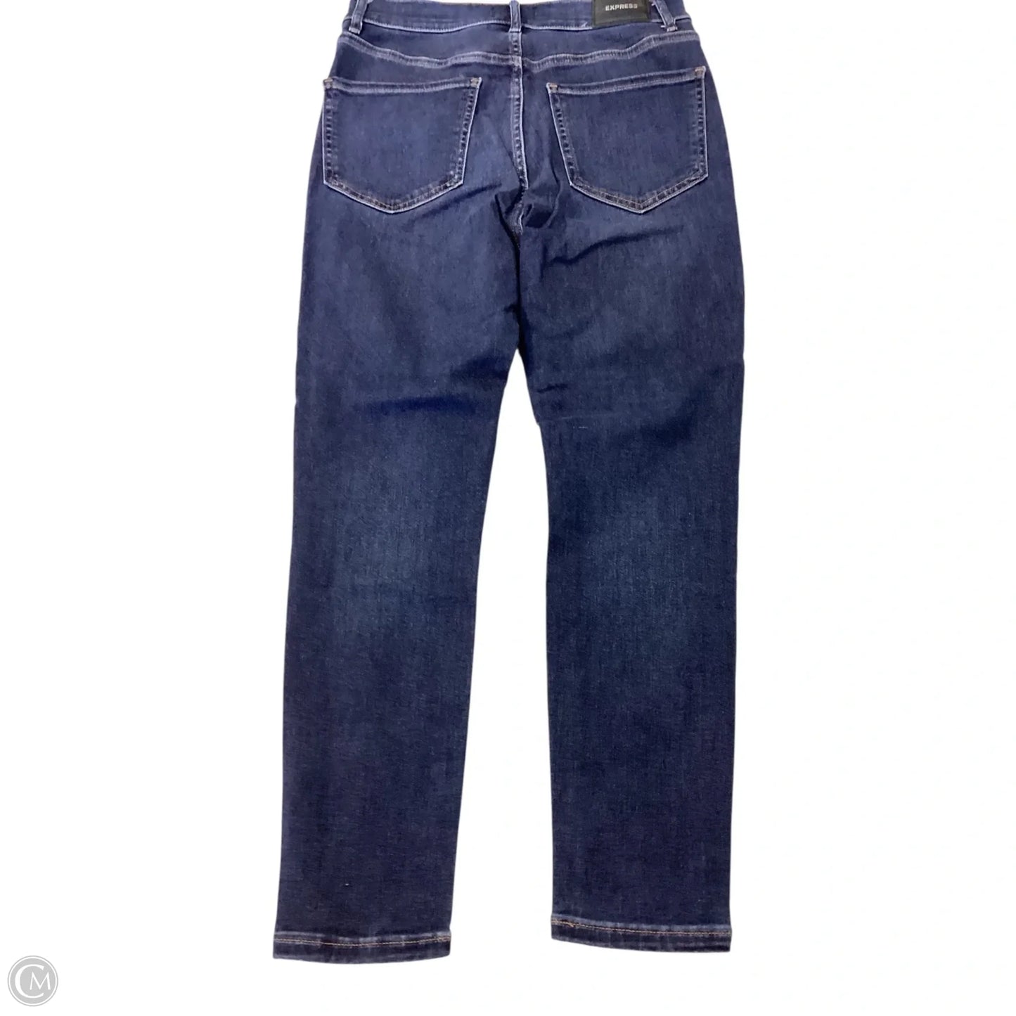 Jeans Skinny By Express In Blue Denim, Size: 6
