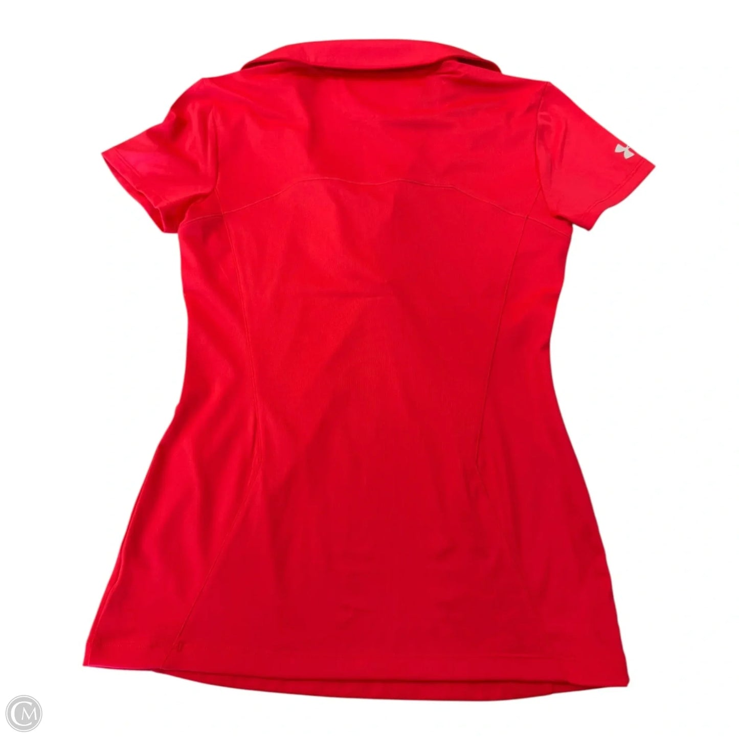 Athletic Top Short Sleeve By Under Armour In Orange, Size: Xs
