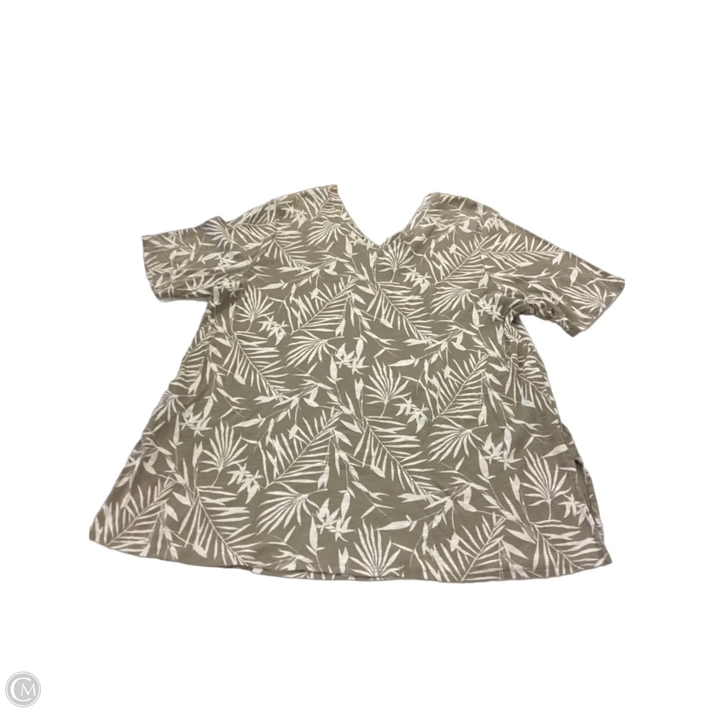 Top Short Sleeve By J. Jill In Green, Size: Xl
