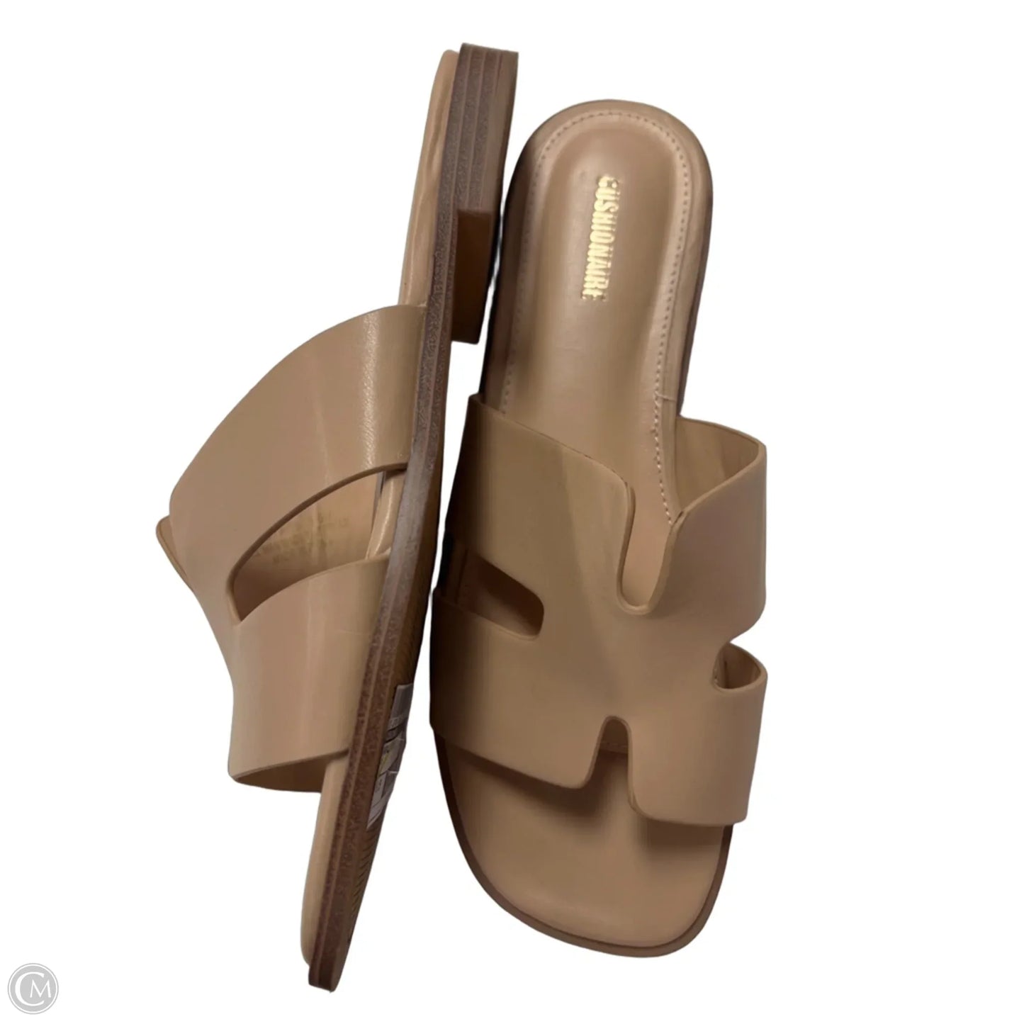 Sandals Flats By Cushionaire In Tan, Size: 8.5