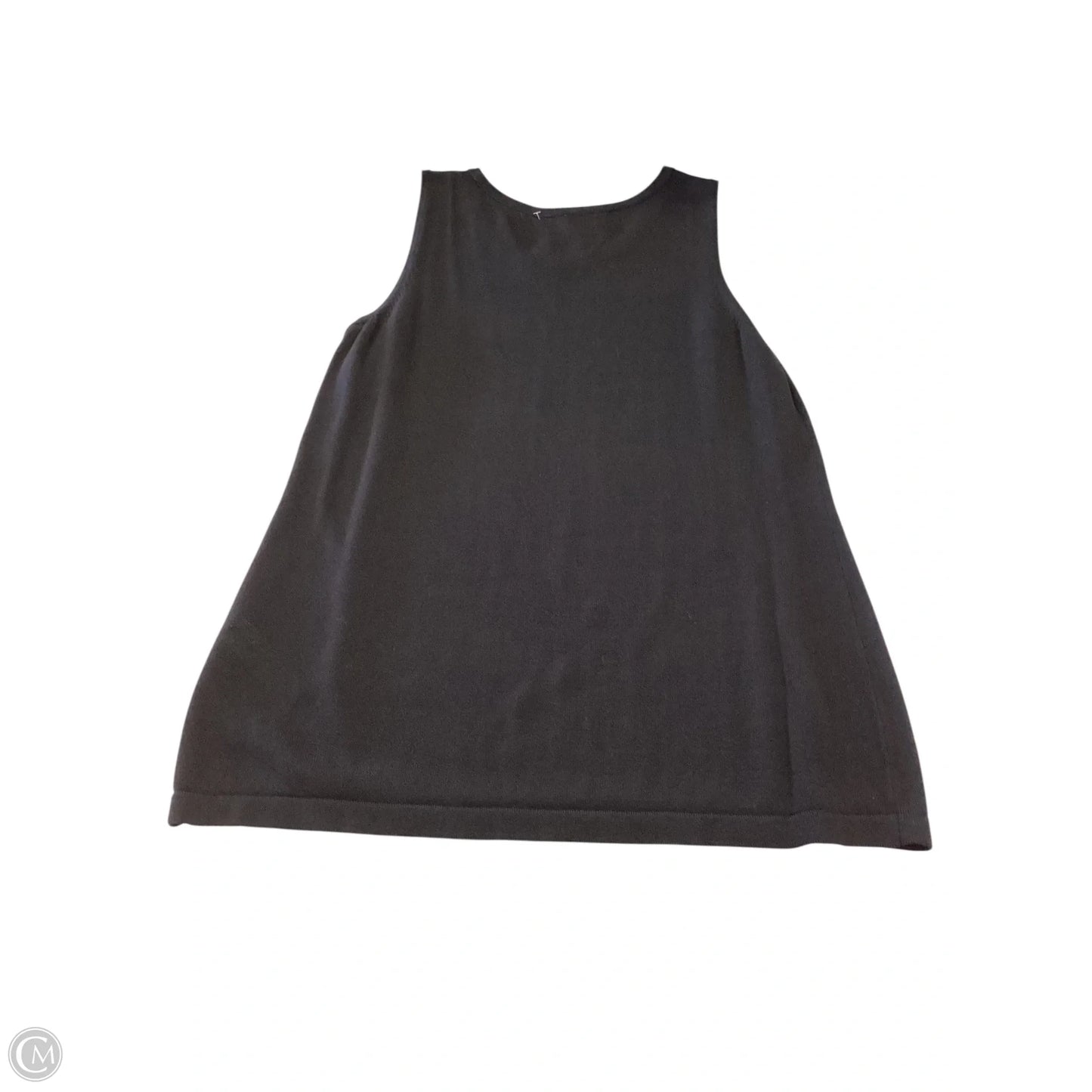 Top Sleeveless By Chicos In Black, Size: 10