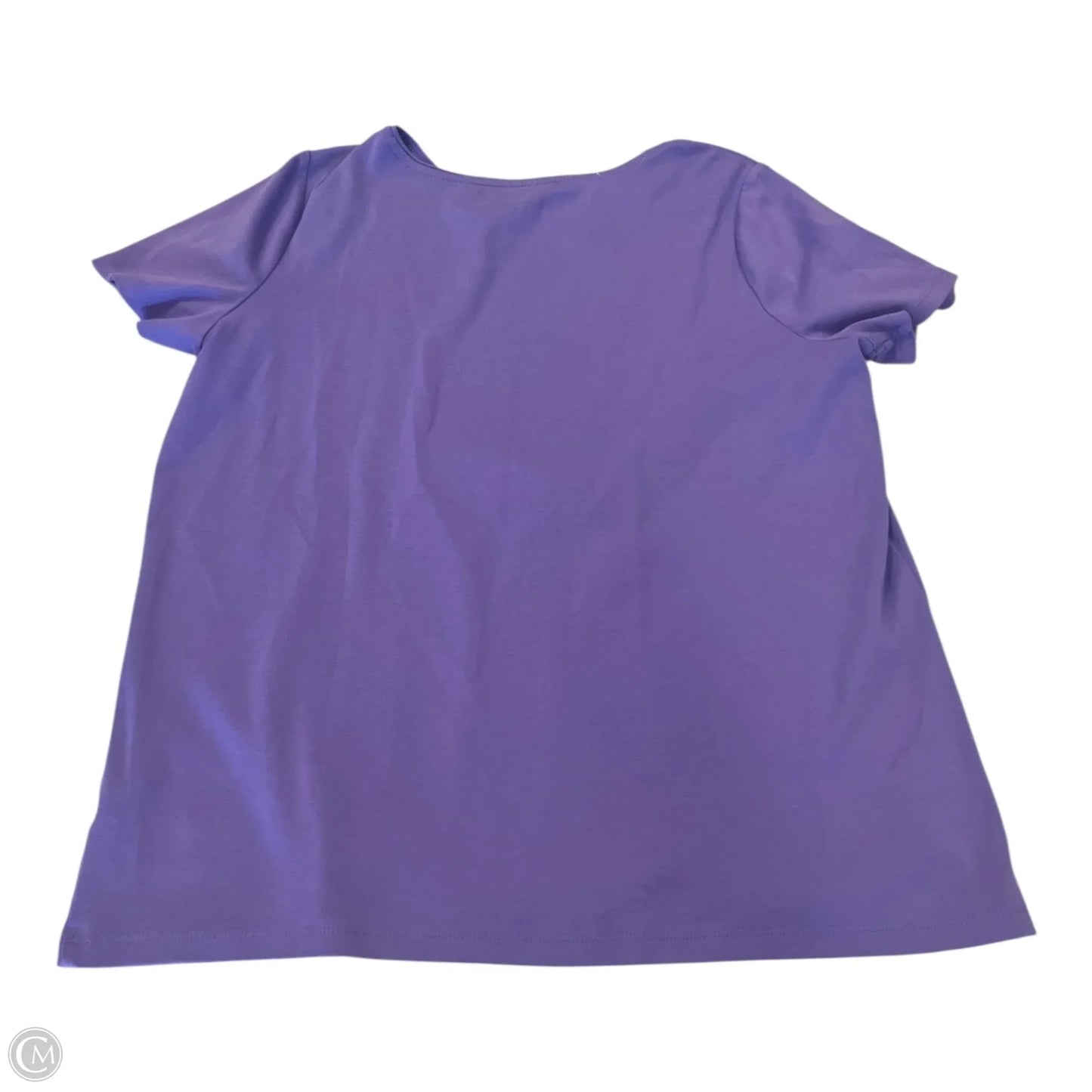 Top Short Sleeve By Talbots In Purple, Size: 1x