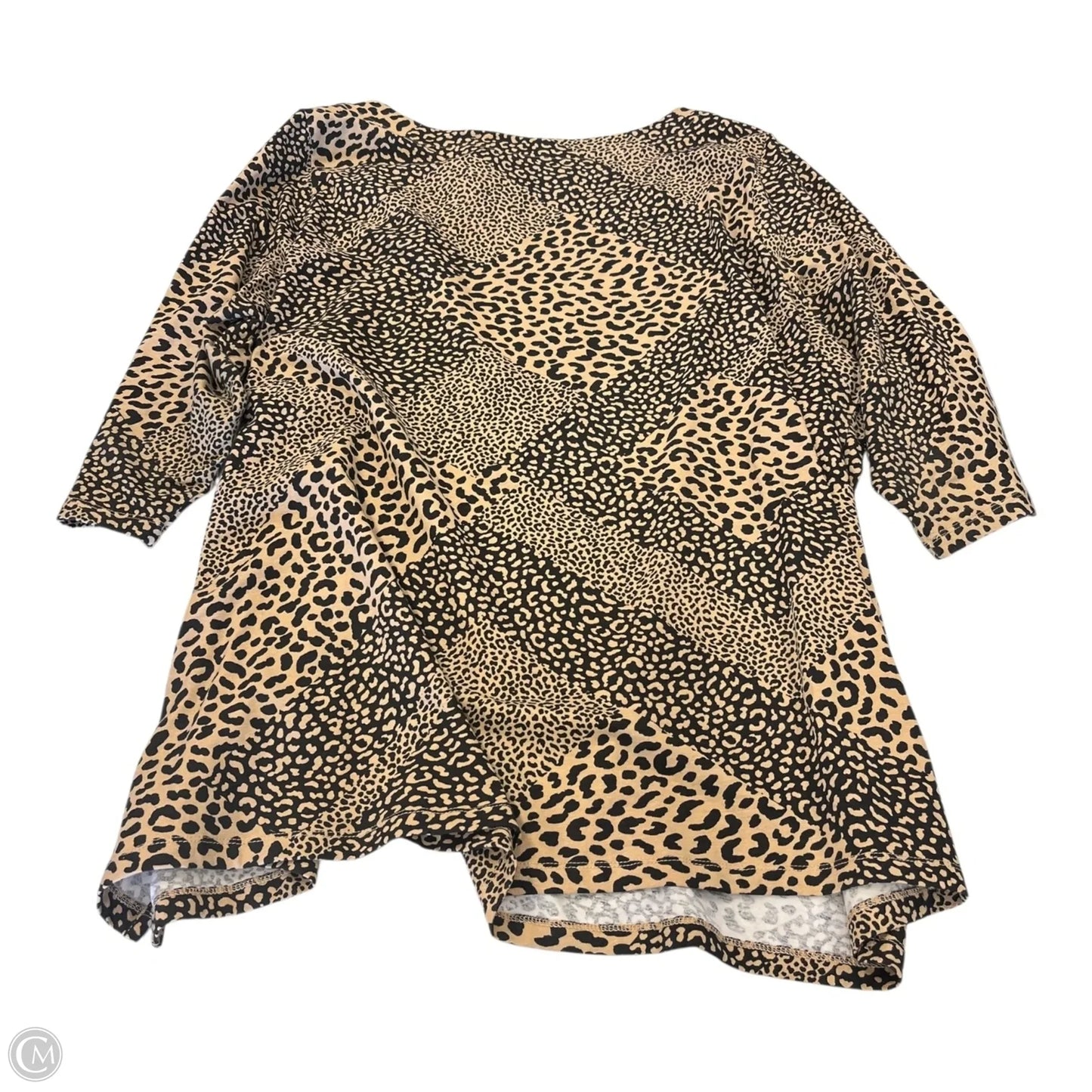 Top 3/4 Sleeve By Jessica London In Animal Print, Size: 3x