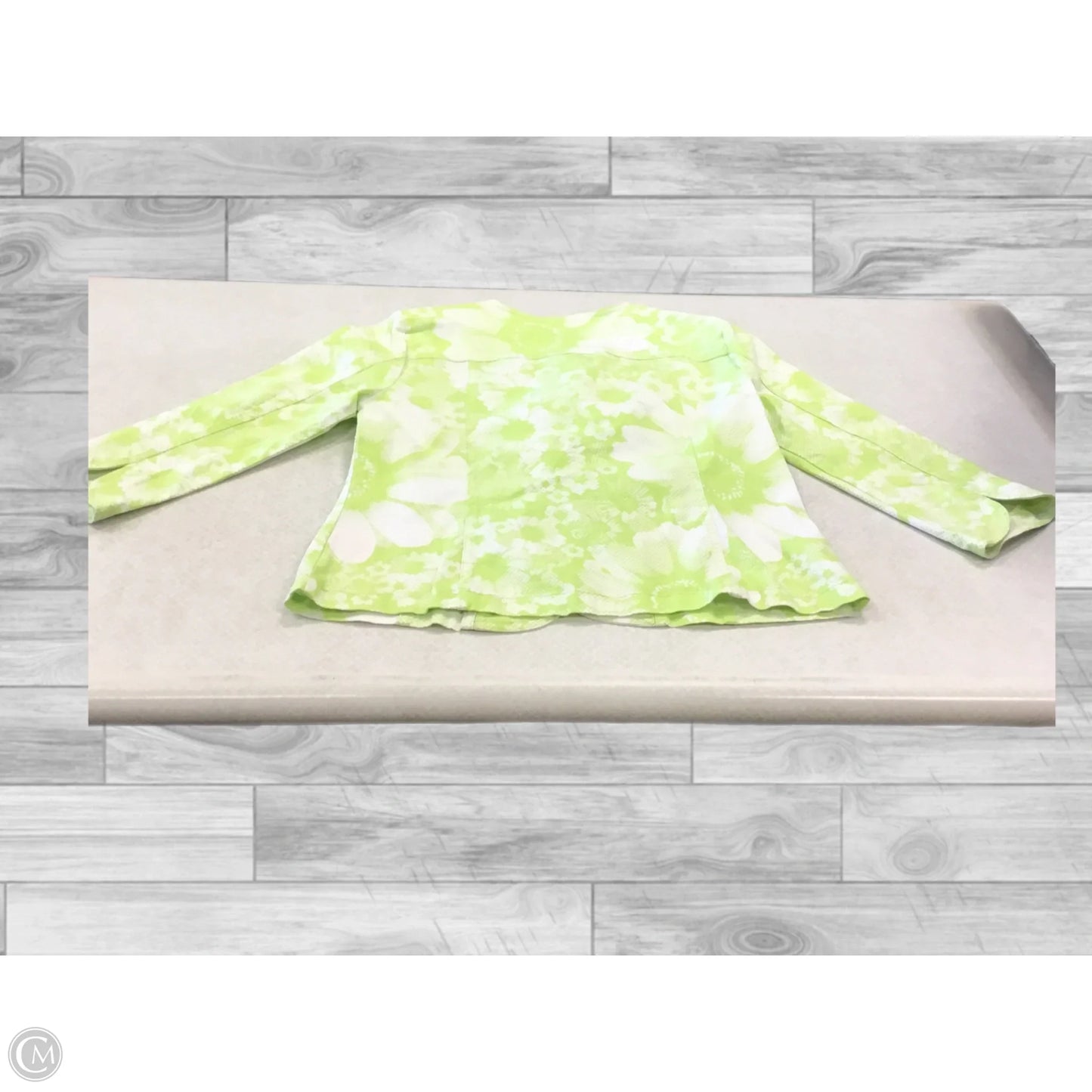 Jacket Other By Hearts Of Palm In Green & White, Size: 6