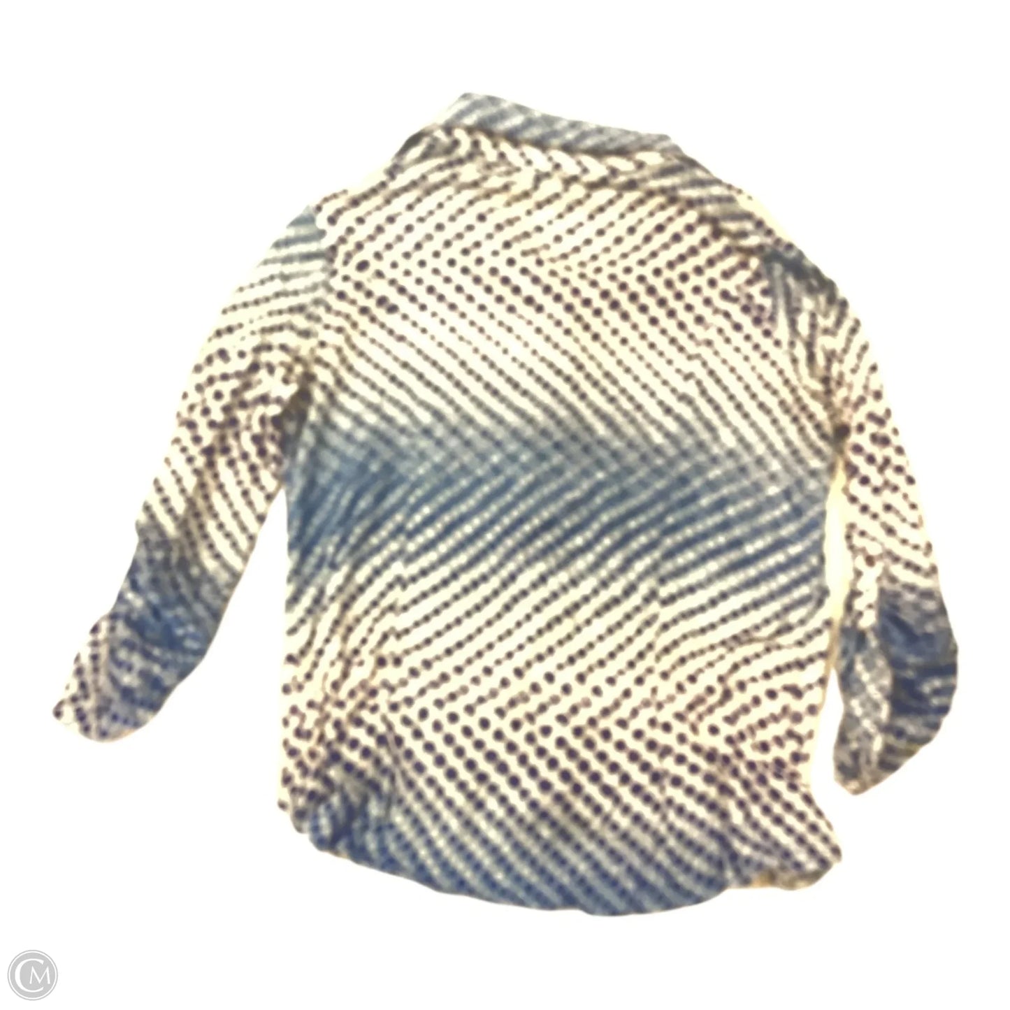 Top 3/4 Sleeve By David Cline In Polkadot Pattern, Size: M