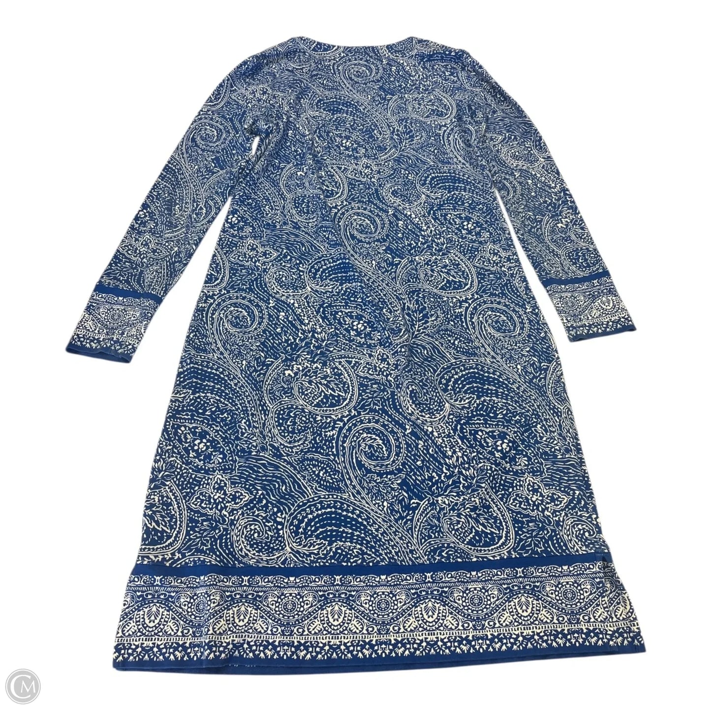 Dress Casual Maxi By Coolwear In Blue & White, Size: Xs