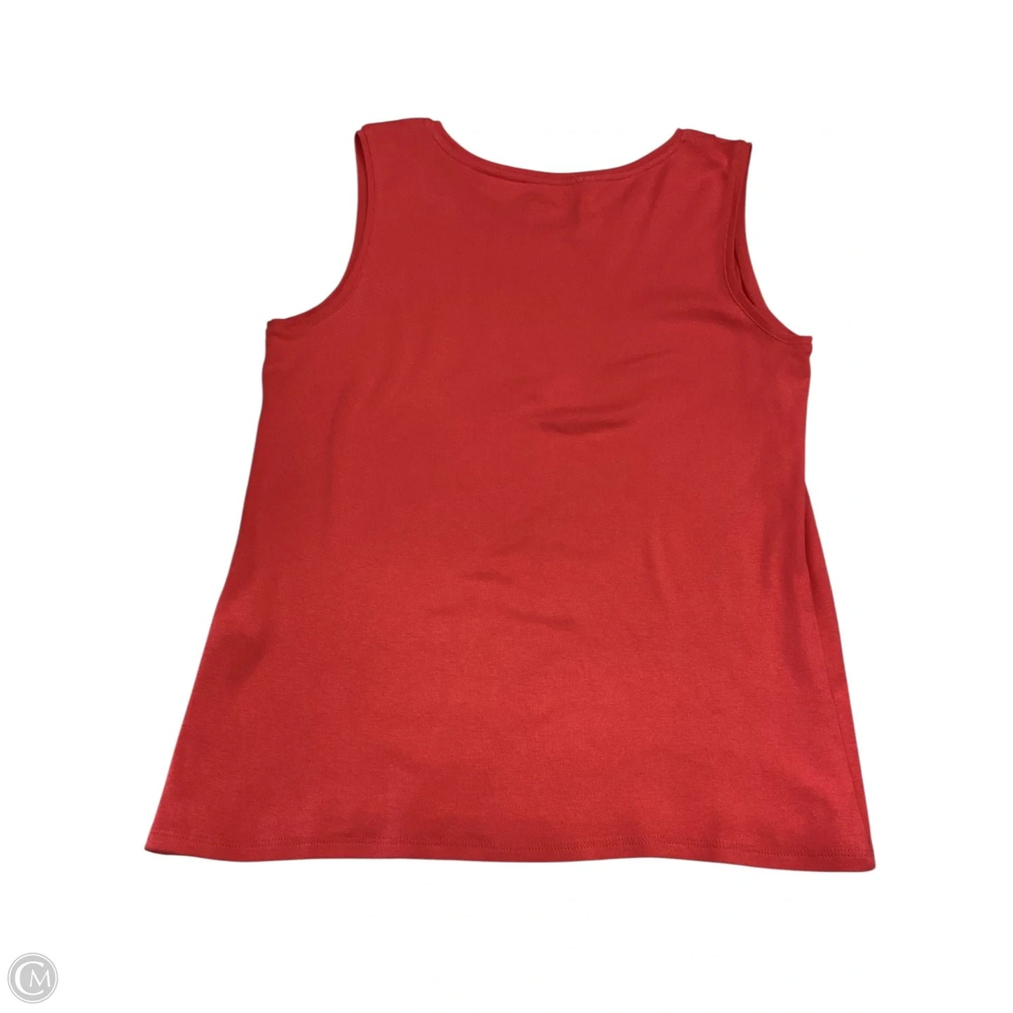 Top Sleeveless By Chicos In Orange, Size: M