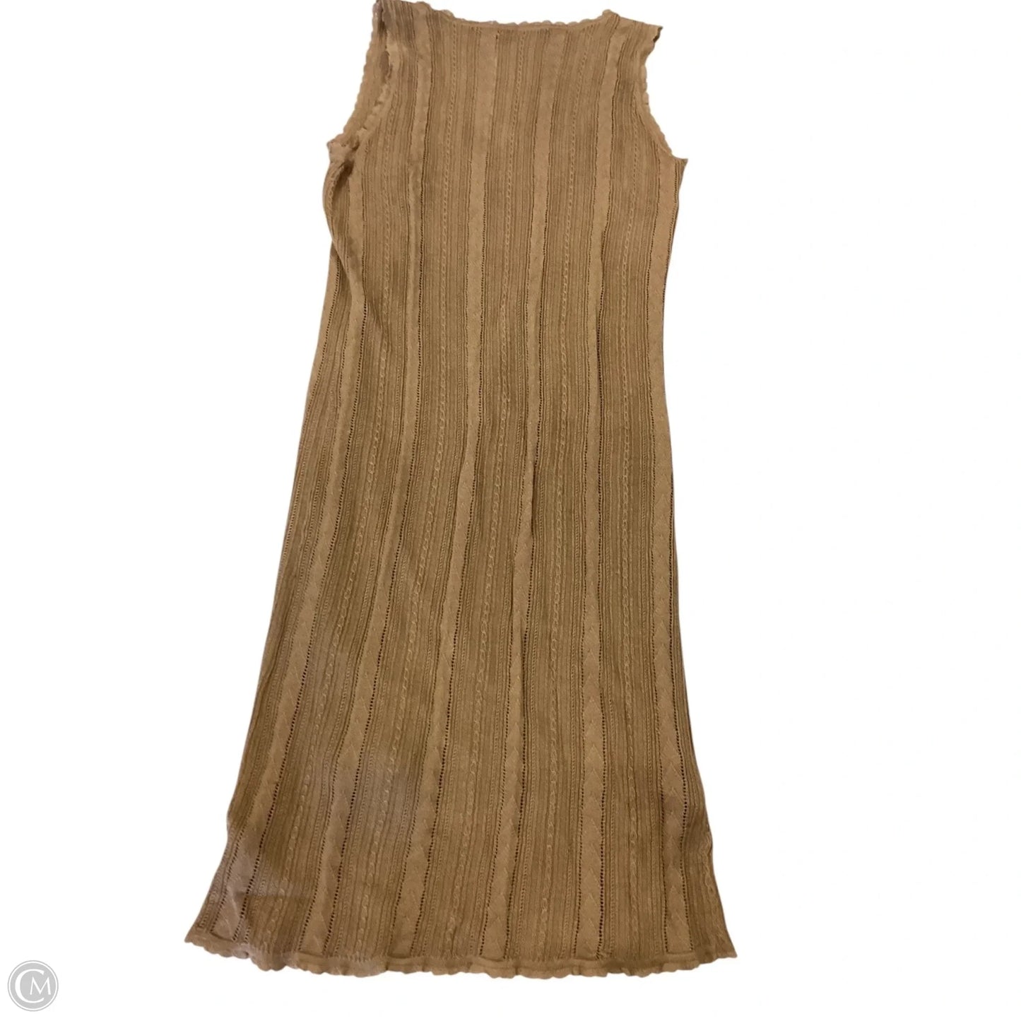 Dress Casual Midi By Ralph Lauren In Brown, Size: M