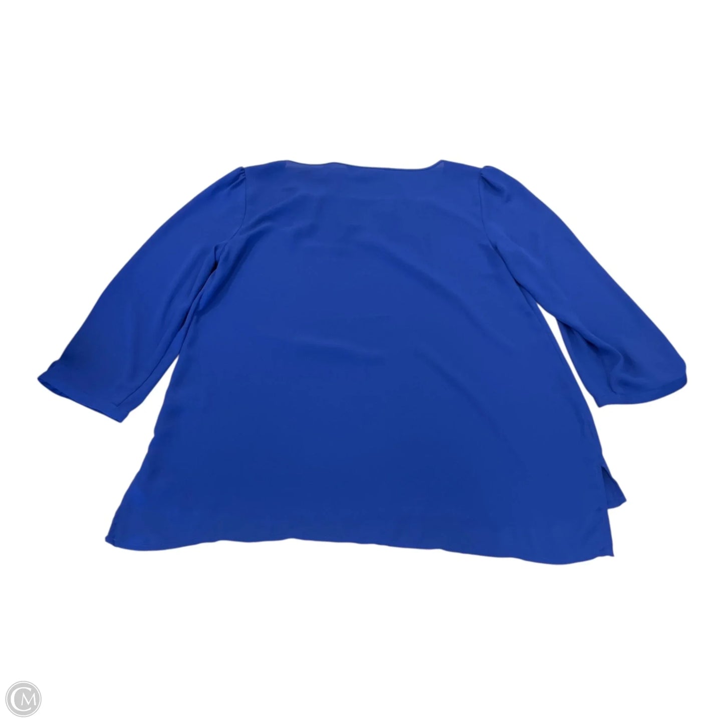 Top 3/4 Sleeve By Express In Blue, Size: Sp
