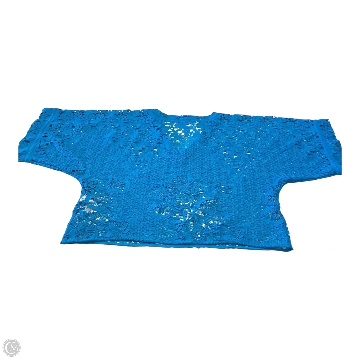 Top Short Sleeve By White House Black Market In Blue, Size: M