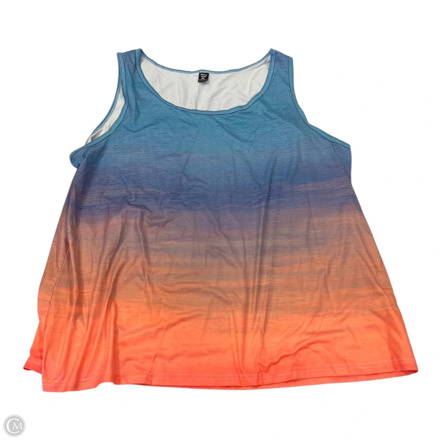 Top Sleeveless By Shein In Blue & Orange, Size: 4
