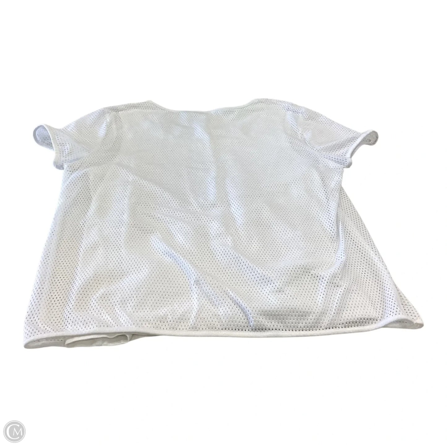 Top Short Sleeve By Chicos In White, Size: Xxsp