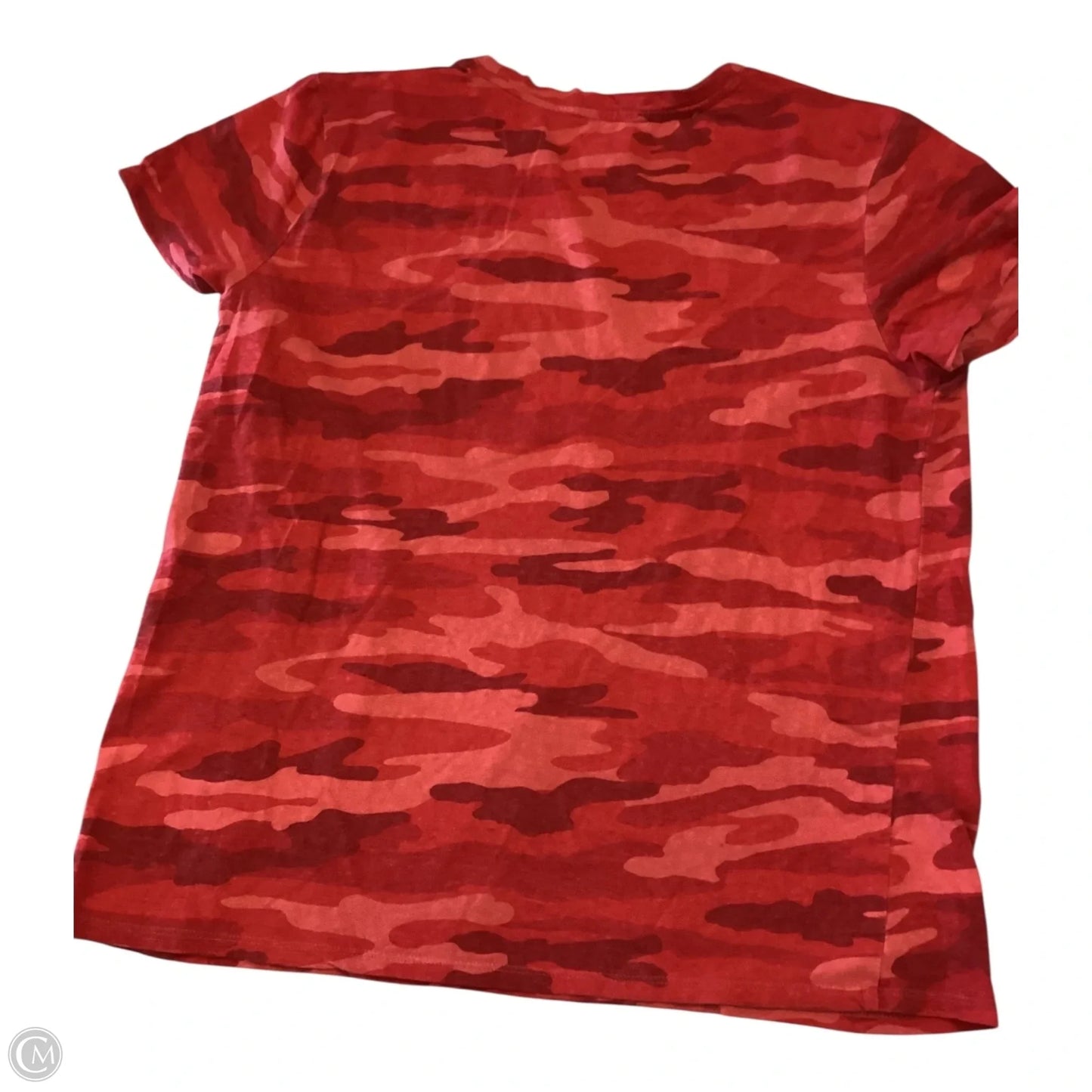 Top Short Sleeve By Lucky Brand In Tie Dye Print, Size: L