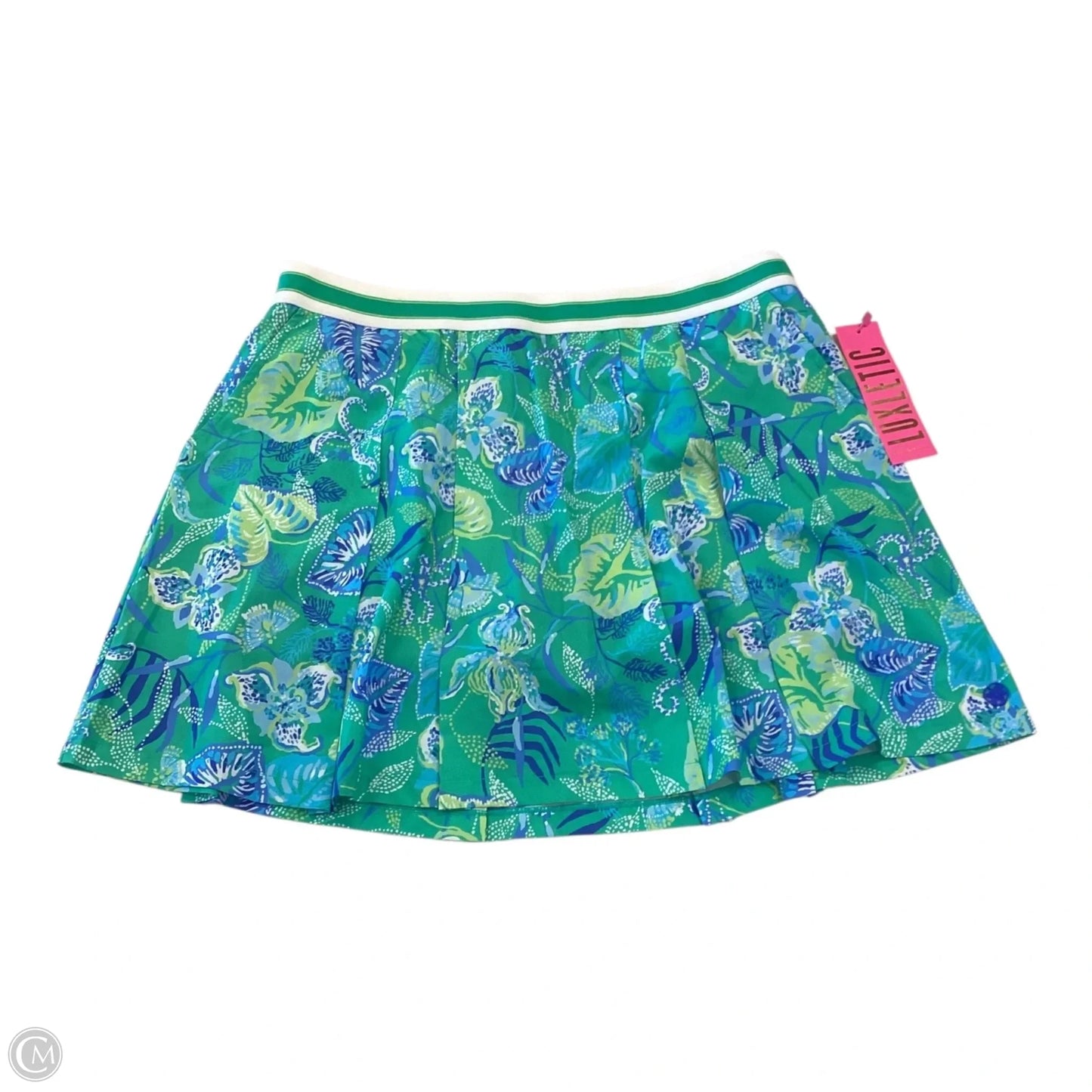 Skort Designer By Lilly Pulitzer In Blue & Green, Size: M