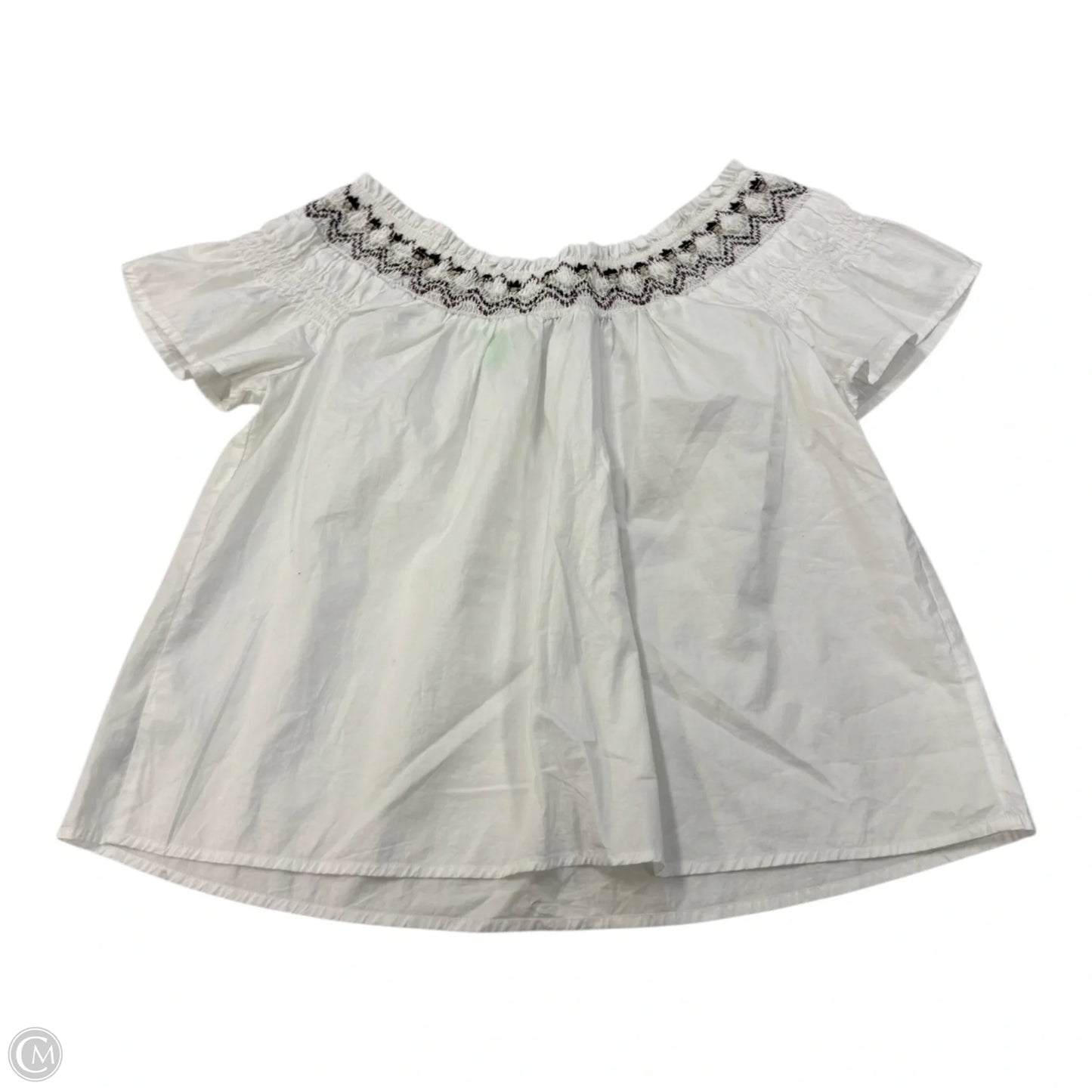 Top Short Sleeve By Old Navy In White, Size: S