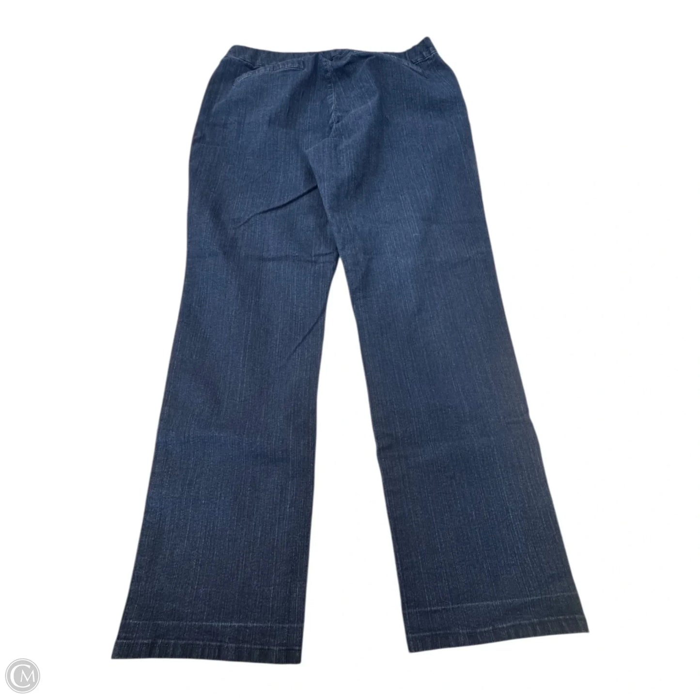 Jeans Straight By Chic In Blue, Size: 16