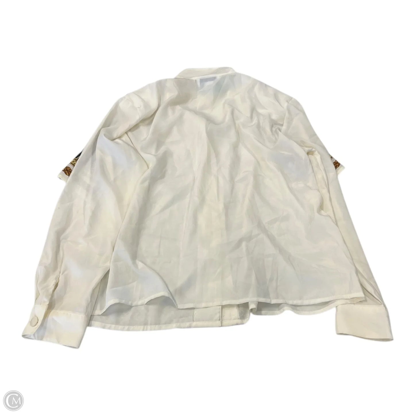 Top Long Sleeve By Jasmin Flex In Cream, Size: L