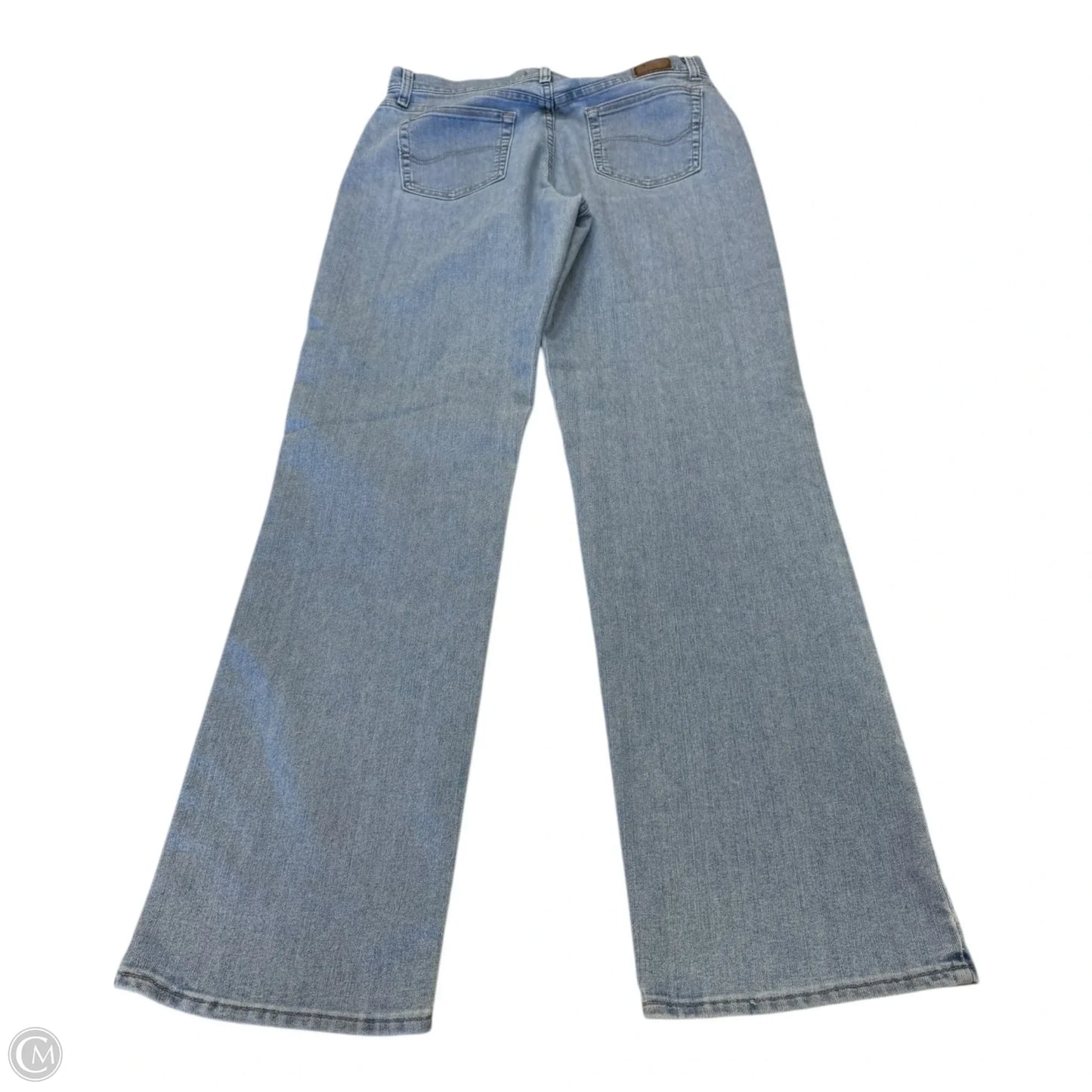 Jeans Straight By Lee In Blue, Size: 12