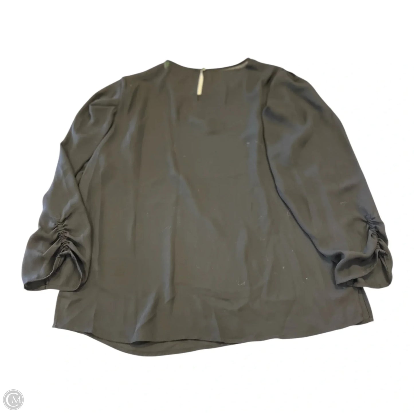 Top 3/4 Sleeve By Dkny In Black, Size: M